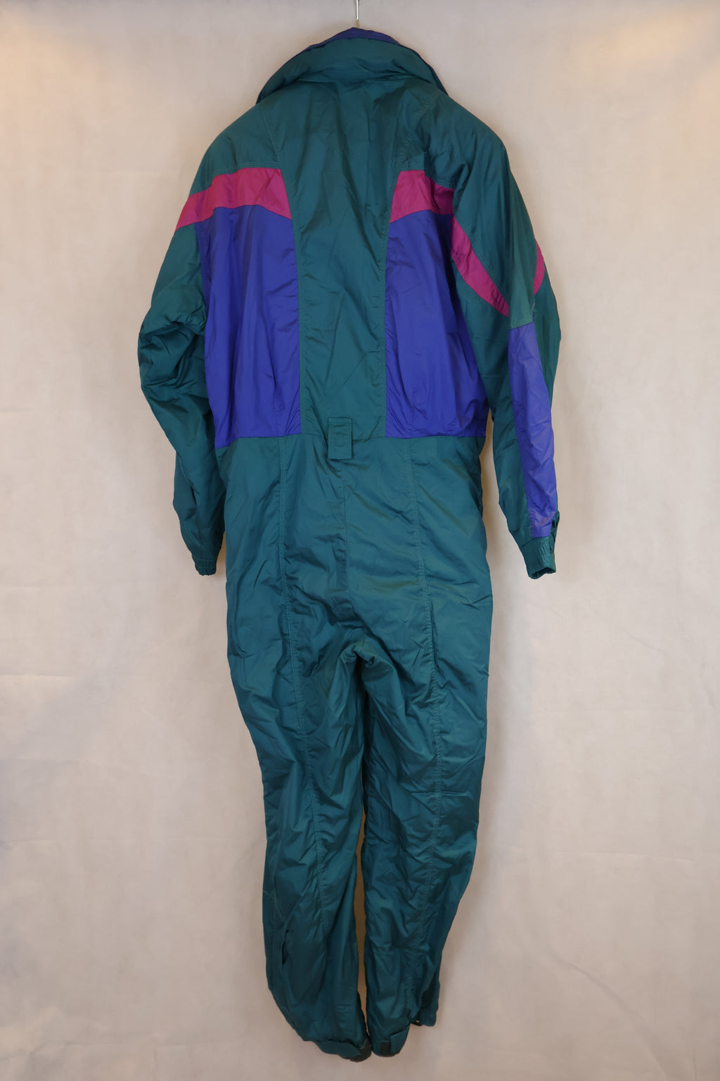 Vintage Skioverall in XL Grün/blau