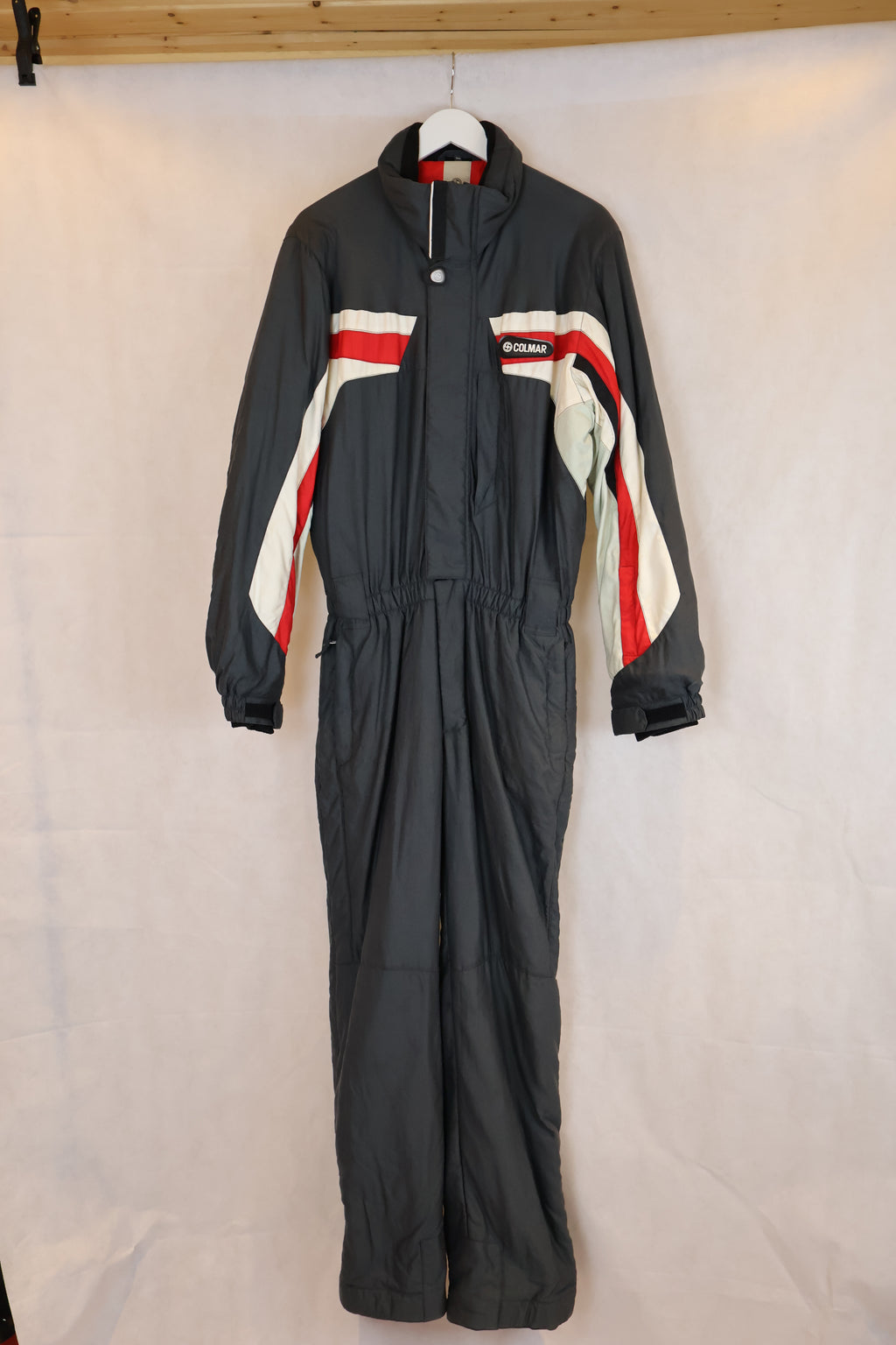 Vintage Skioverall von COLMAR in grau/rot in L