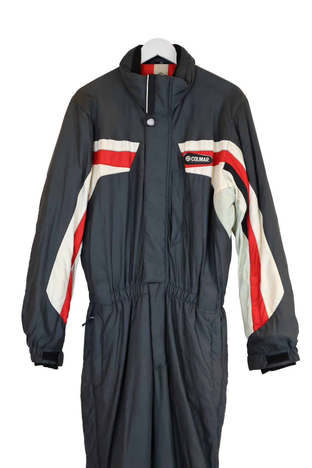 Vintage Skioverall von COLMAR in grau/rot in L