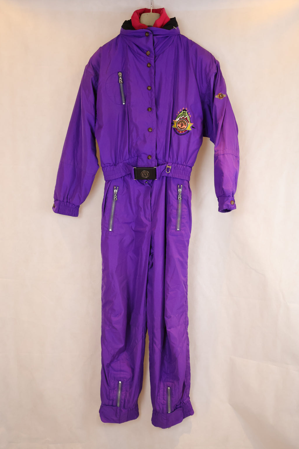 Vintage Skioverall von Bogner in lila in S/M