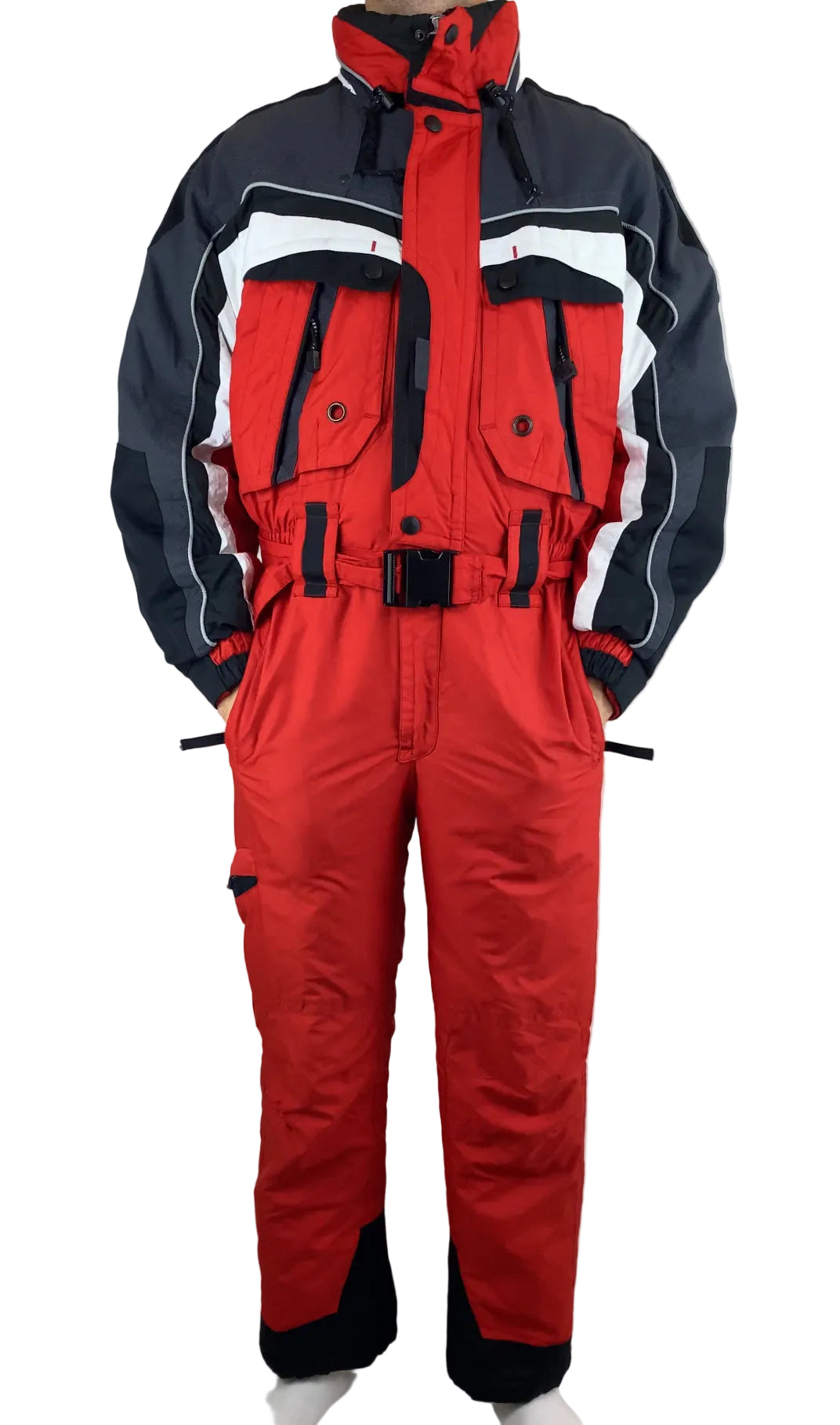 Vintage Skioverall in rot in L/XL
