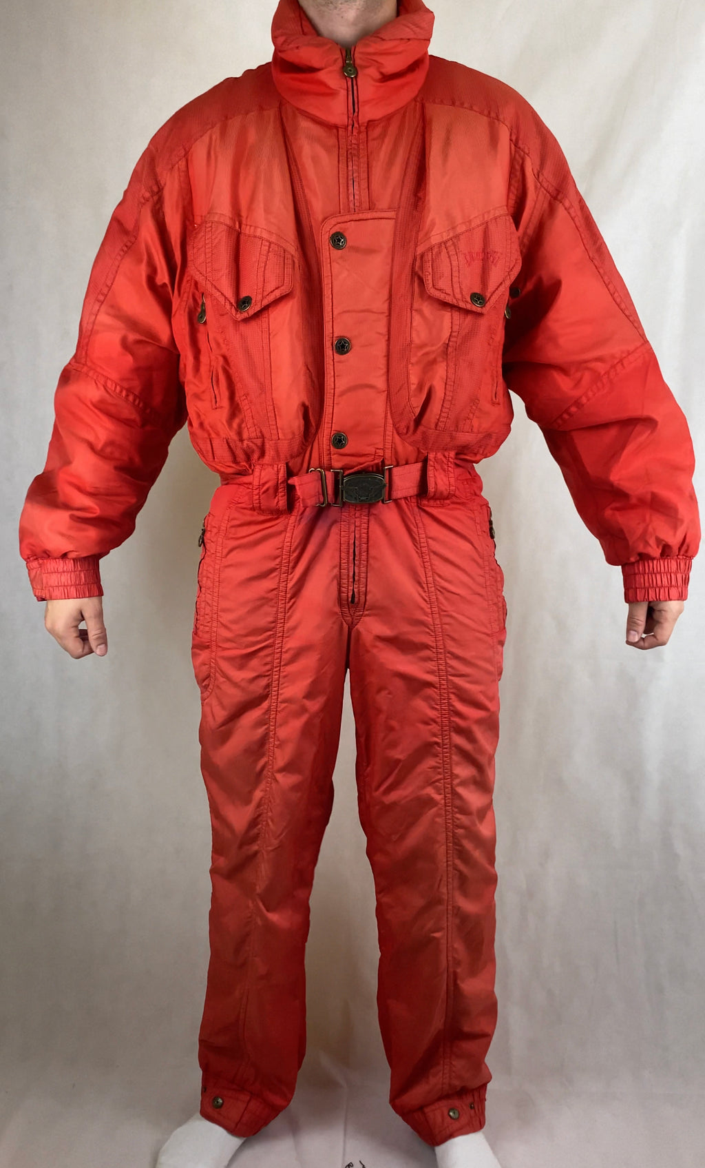 Vintage Skioverall von EMMA in Rot in L/XL