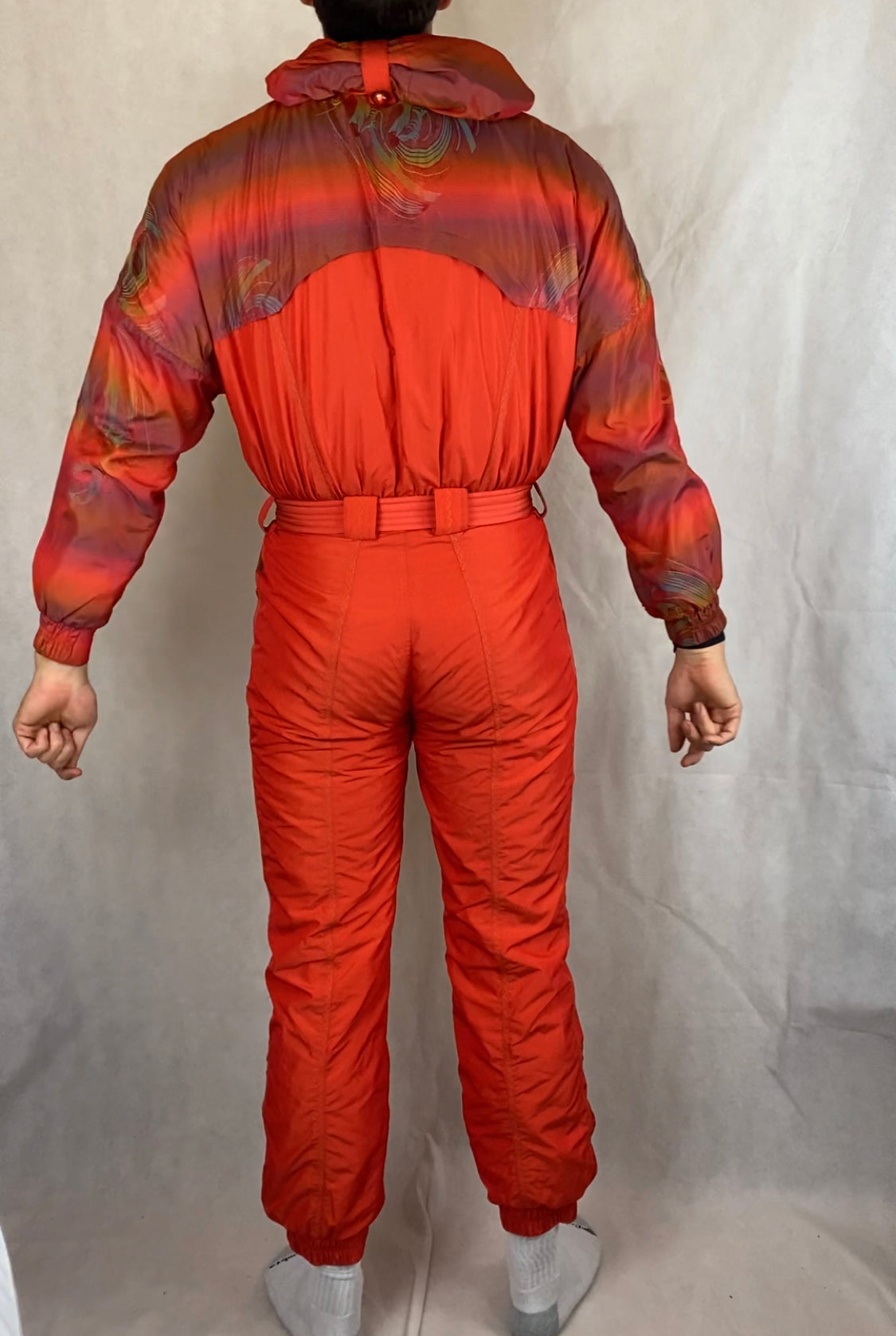 Vintage Skioverall von Silvy in rot/fade M in SIZE 46