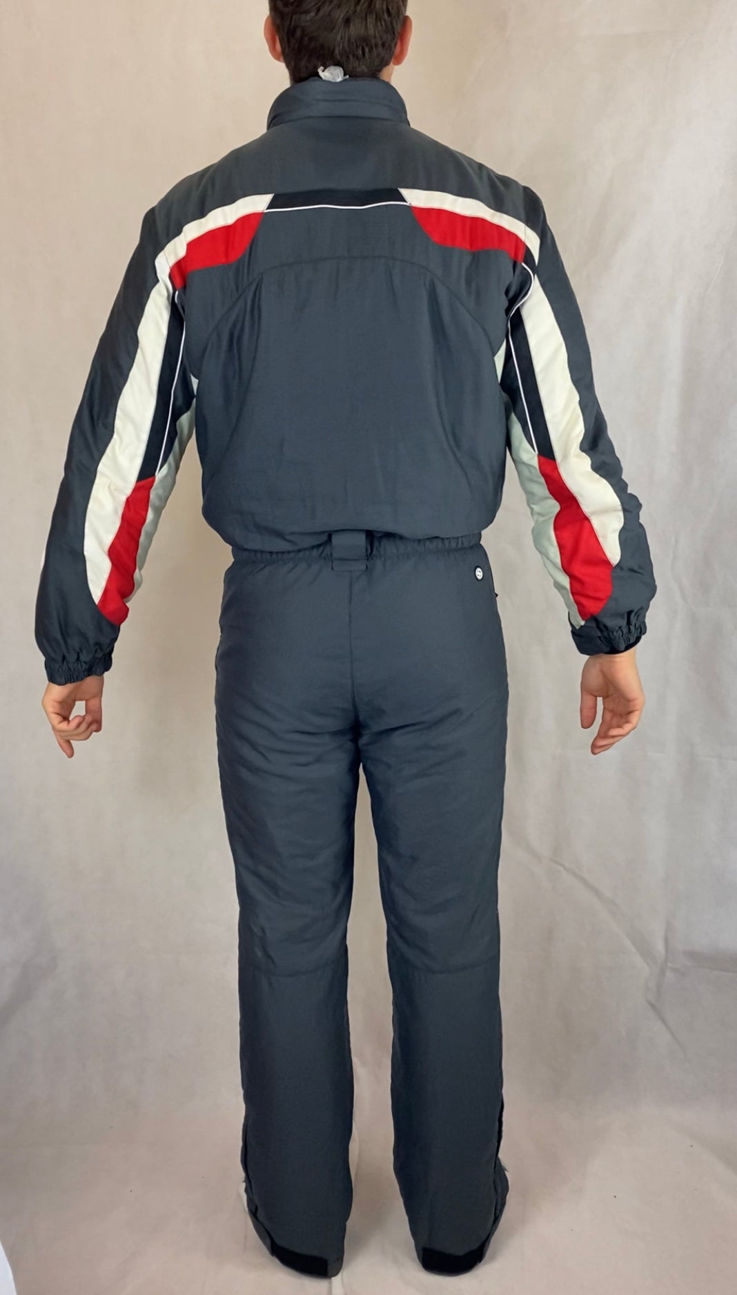 Vintage Skioverall von COLMAR in grau/rot in L