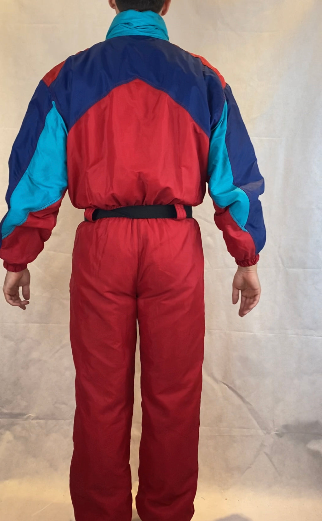 Vintage Skioverall von McRoss in rot/blau in L