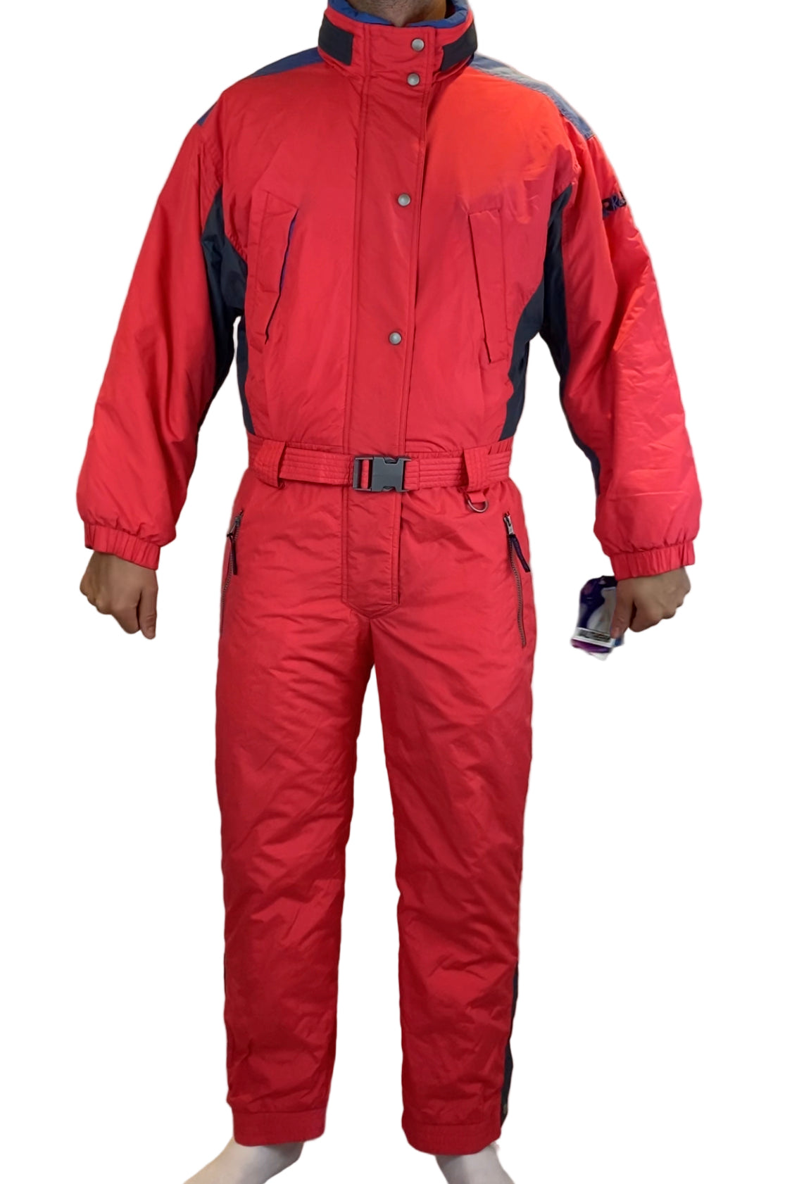 Vintage Skioverall in rot in L/XL