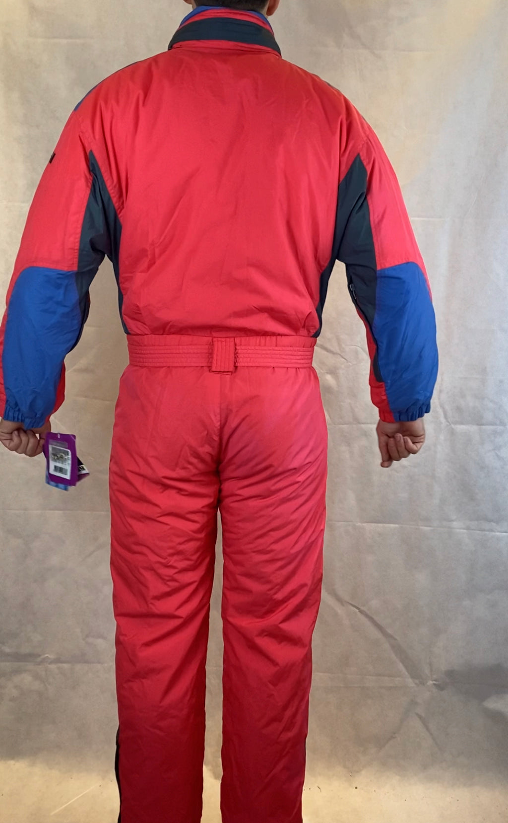 Vintage Skioverall in rot in L/XL