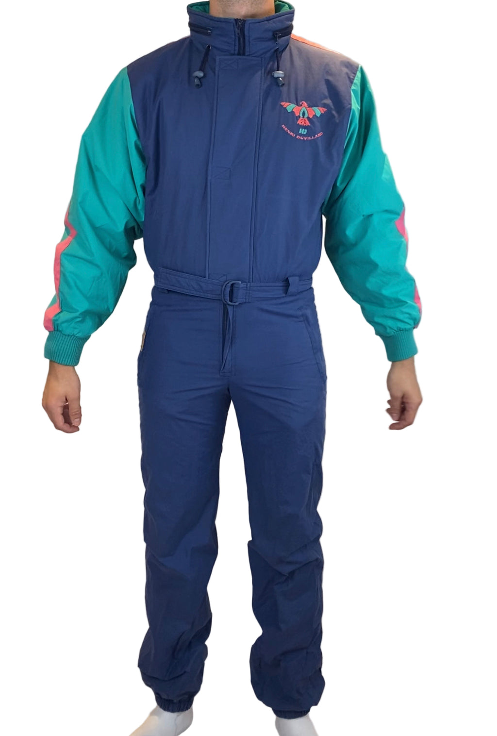 Vintage Skioverall von Henri  in Blau in M/L