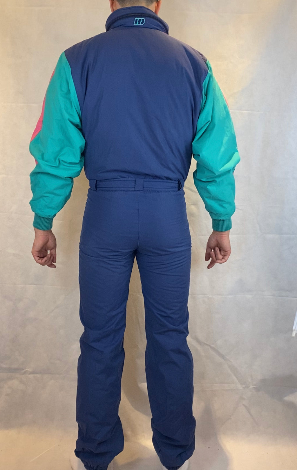 Vintage Skioverall von Henri  in Blau in M/L