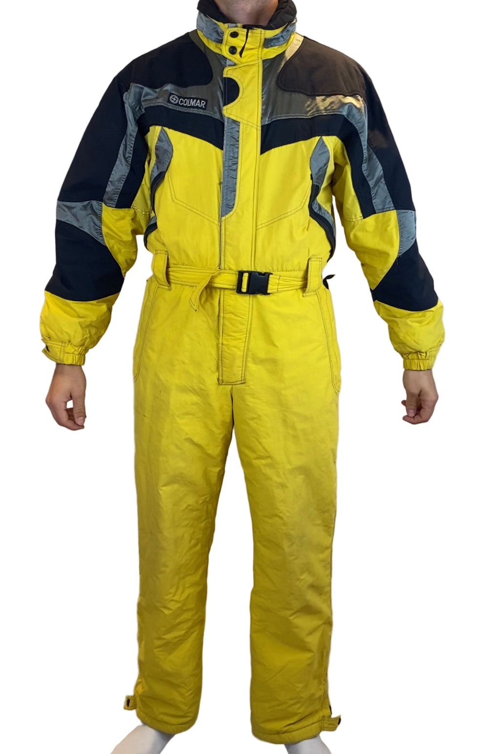 Vintage Skioverall von COLMAR in gelb in L/XL