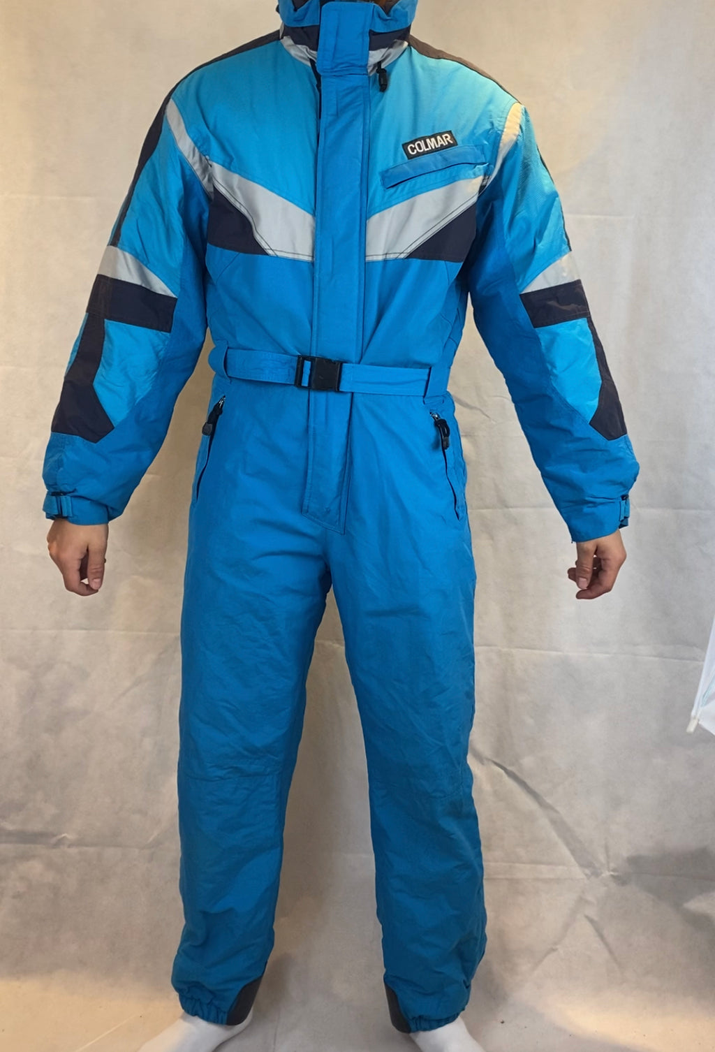 Vintage Skioverall von COLMAR in blau in L