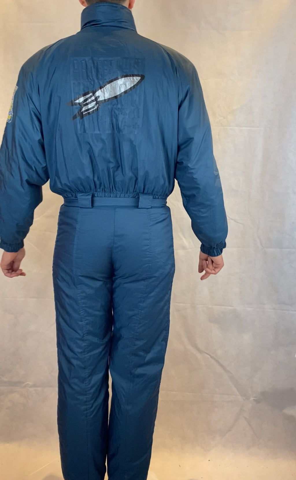 Vintage Skioverall von ELHO in Marineblau in M/L