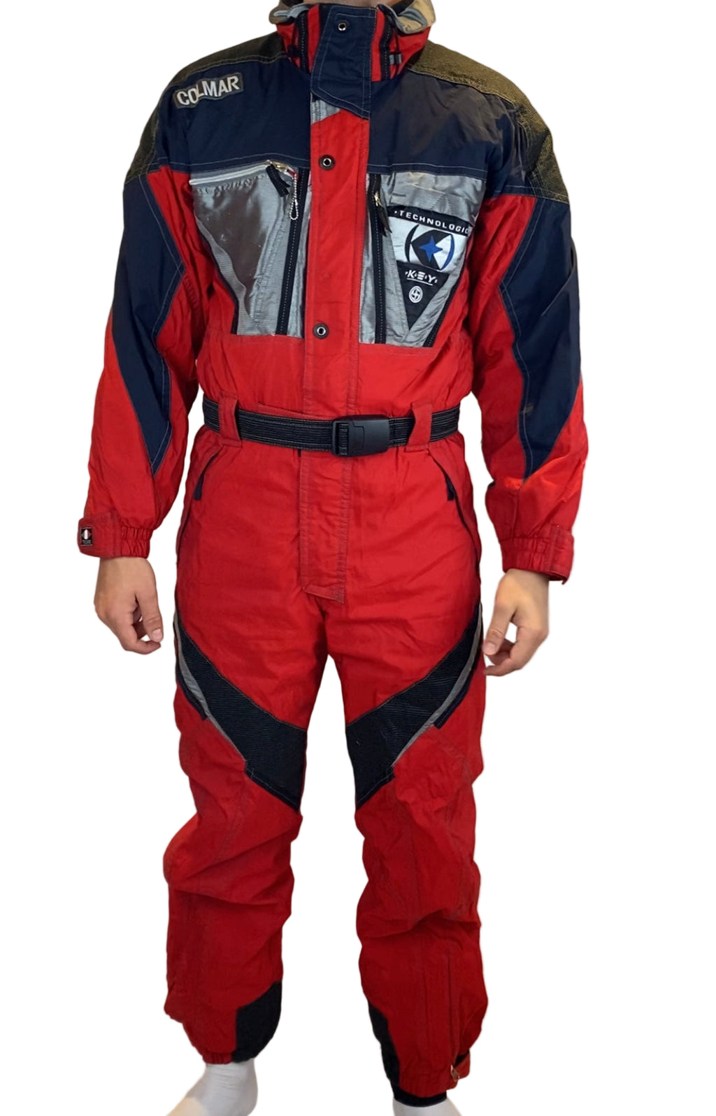 Vintage Skioverall von COLMAR in rot in L in 52
