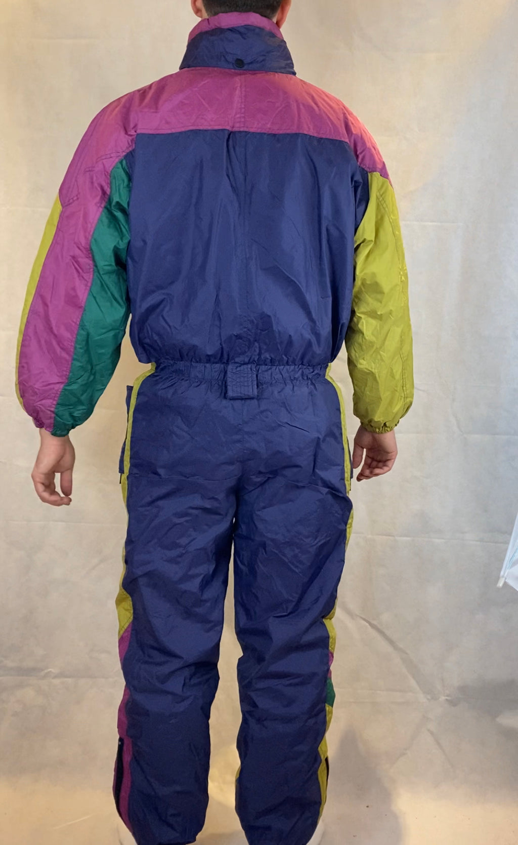 Vintage Skioverall von Egemony in M bunt