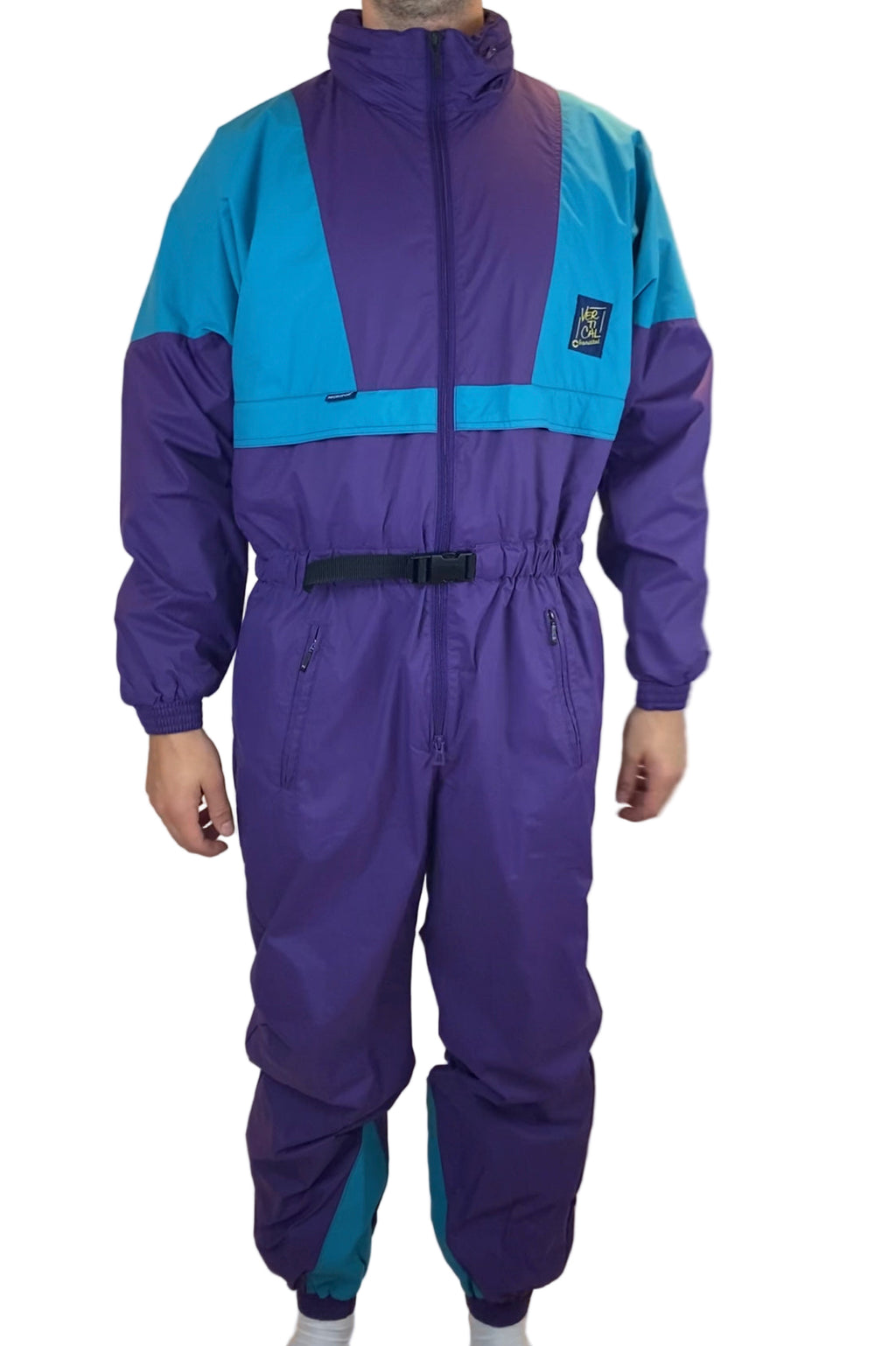 Vintage Skioverall von Vertical up in lila/blau L