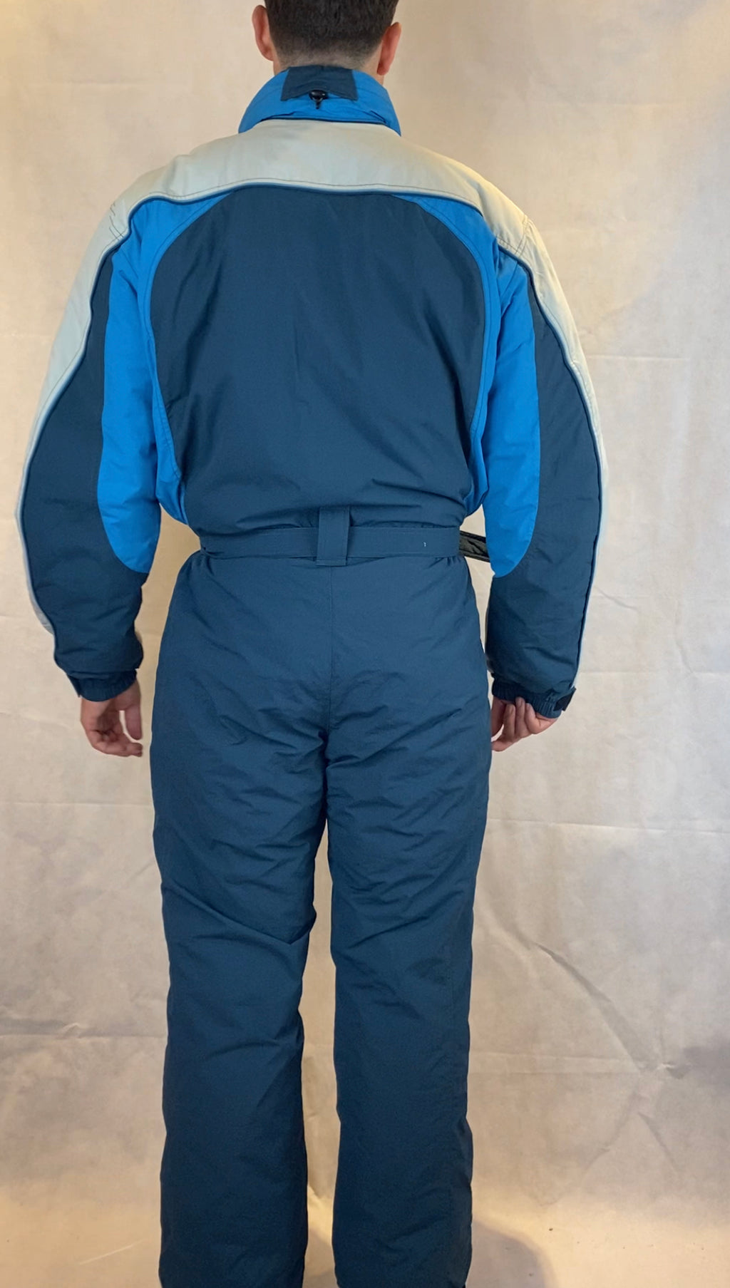 Vintage Skioverall von COLMAR in L/XL in blau/weiss