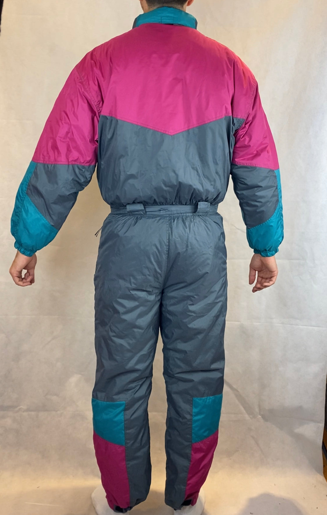 Vintage Skioverall von MC kee´s in Grau/Lila in L