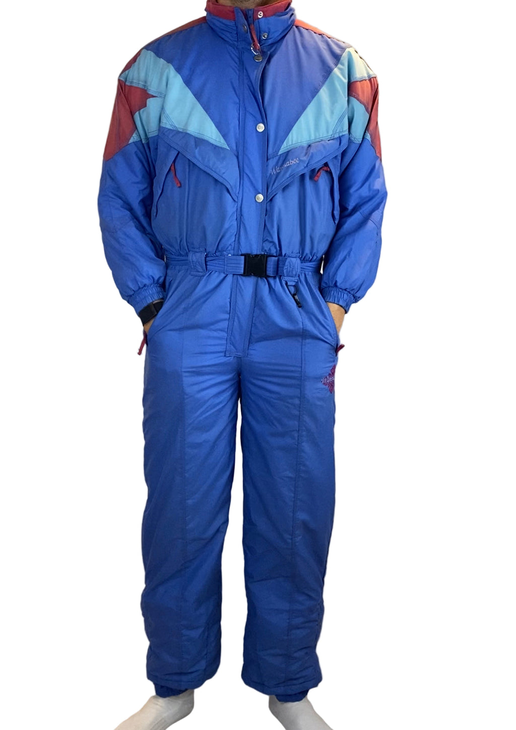 Vintage Skioverall von Wannabee in blau in M SIZE 42