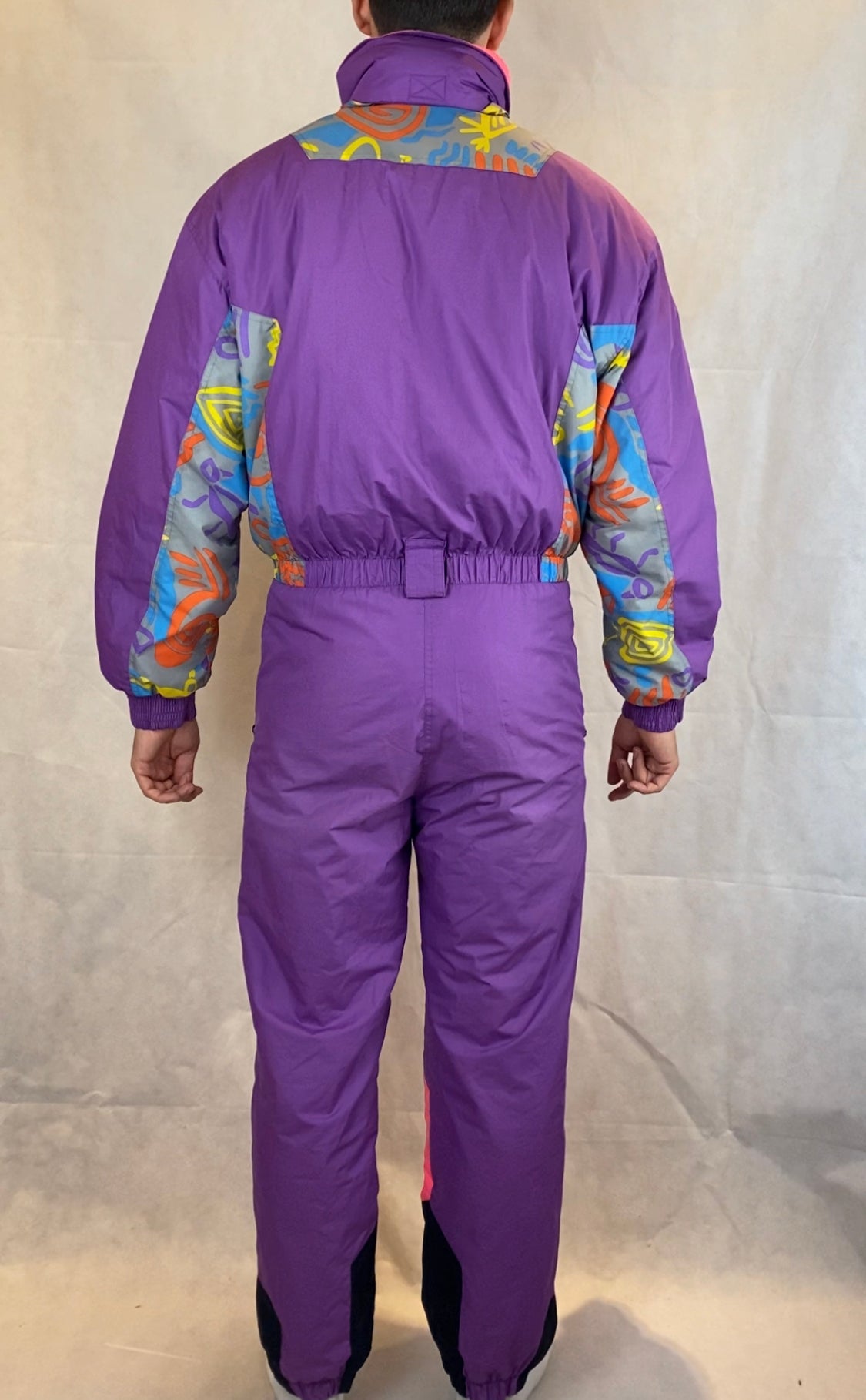 Vintage Skioverall von DIADORA in Lila in L/XL