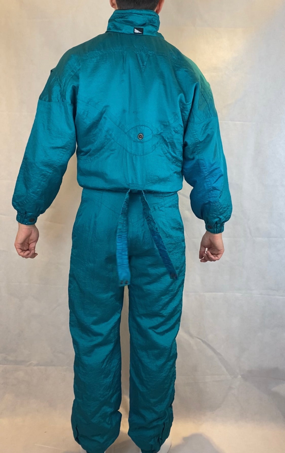 Vintage Skioverall von EDGE  in Turkis in M/L