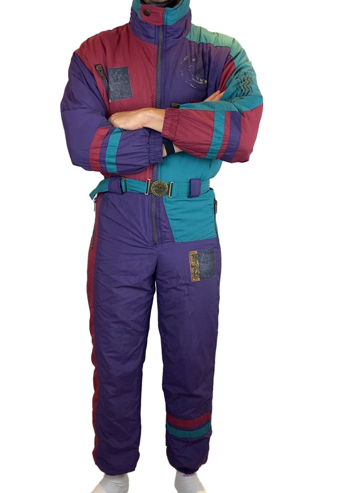 Vintage Skioverall von in Lila in M