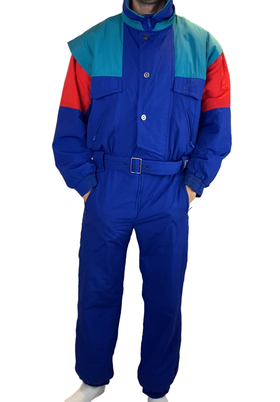 Vintage Skioverall von ELHO in blau in M