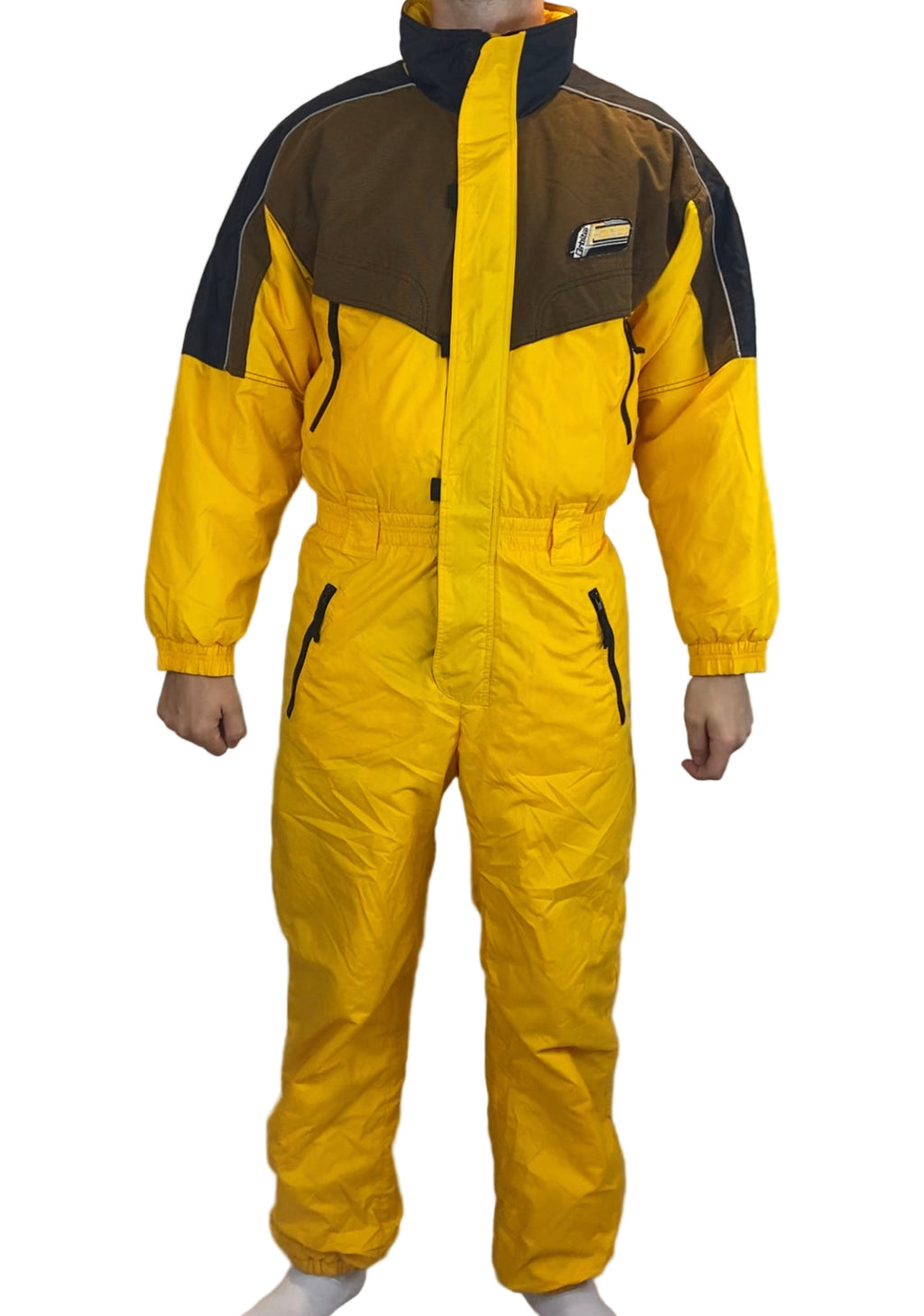 Vintage Skioverall von in gelb in L