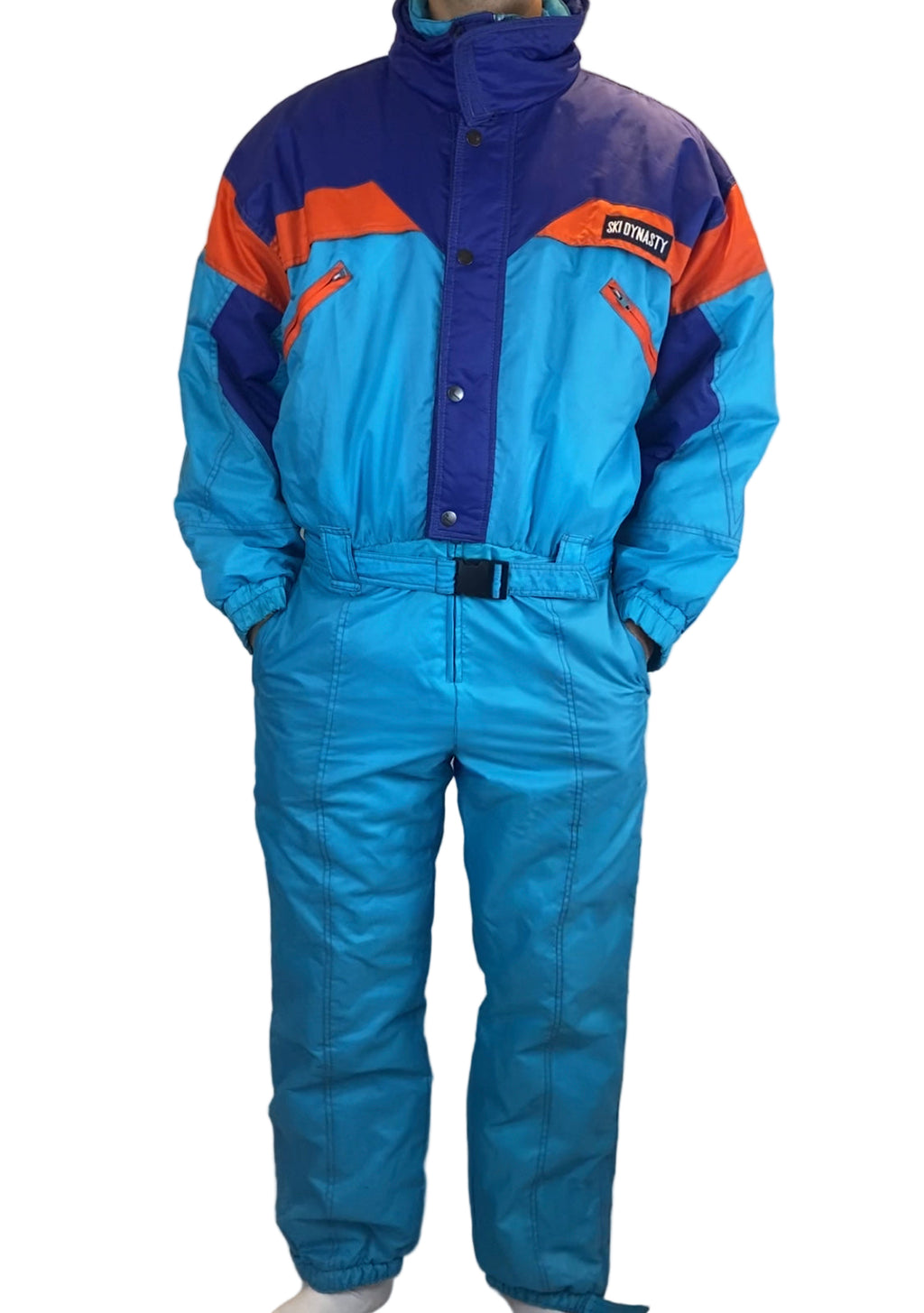 Vintage Skioverall von Ski dynasty in blau in L