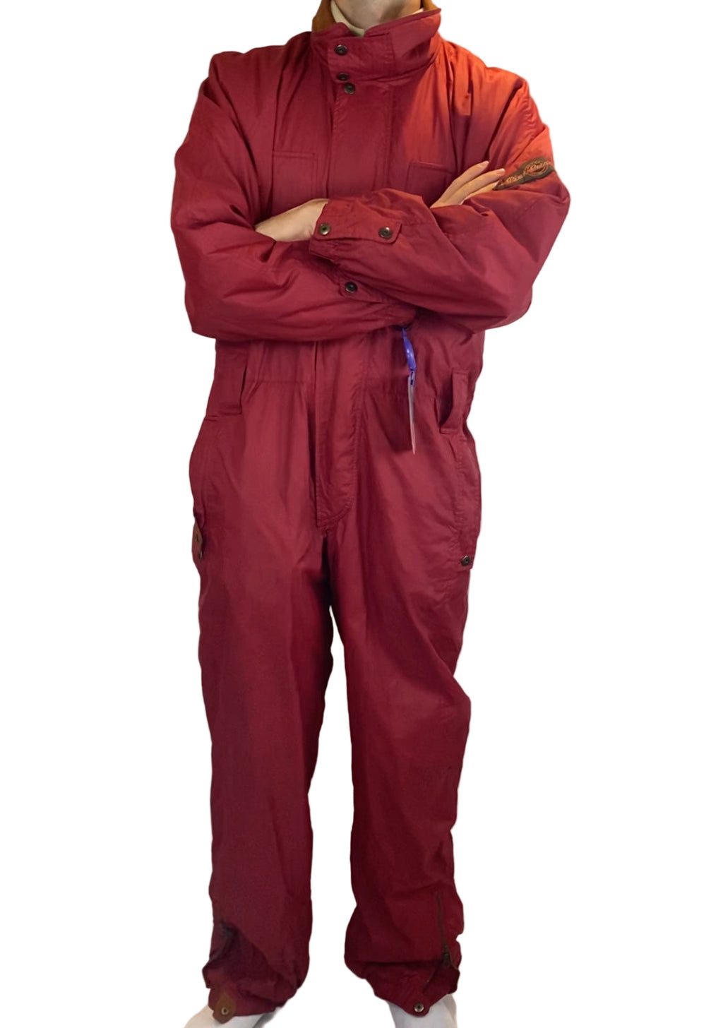 Vintage Skioverall von db in rot in L/XL