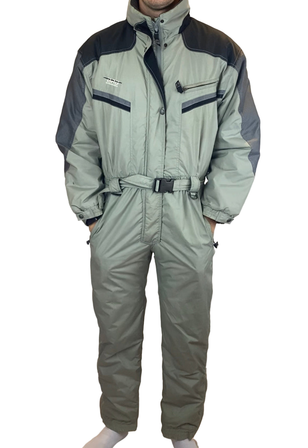 Vintage Skioverall von BRUGI in grau in L