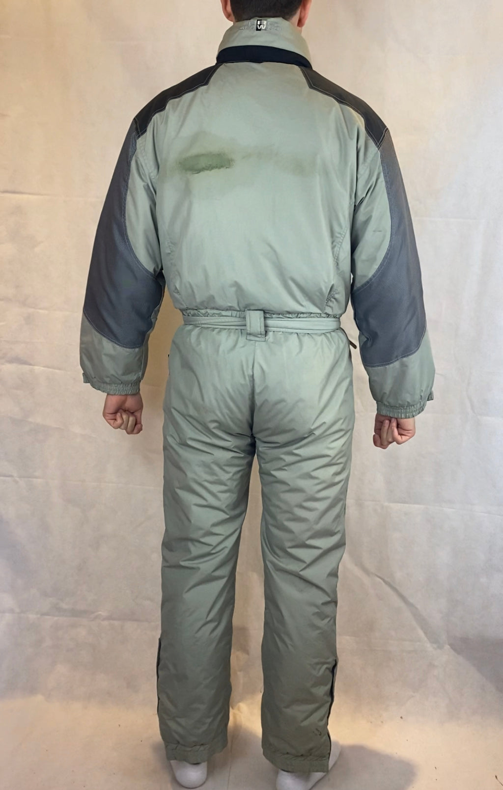 Vintage Skioverall von BRUGI in grau in L