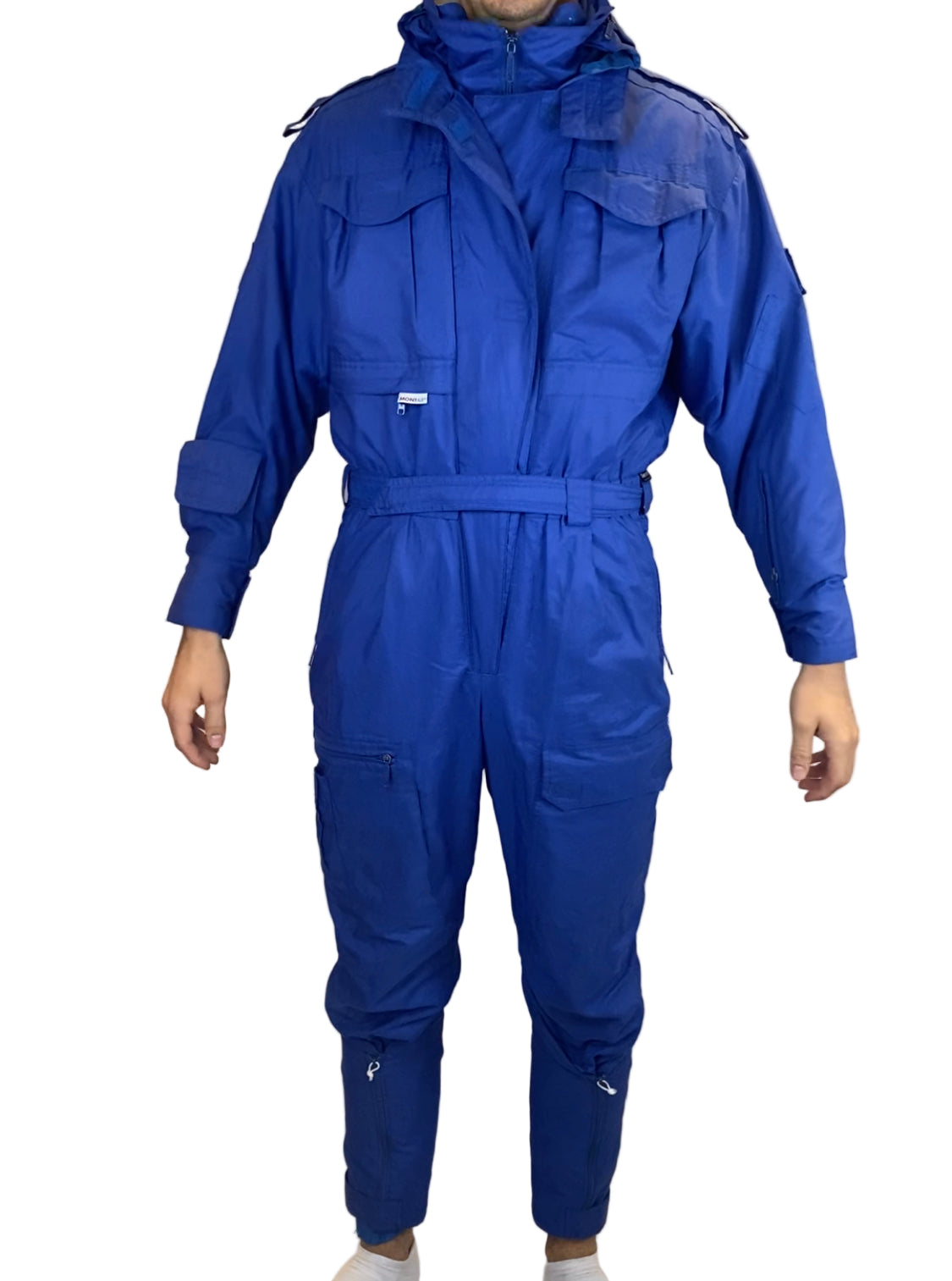 Vintage Skioverall in blau in M/L