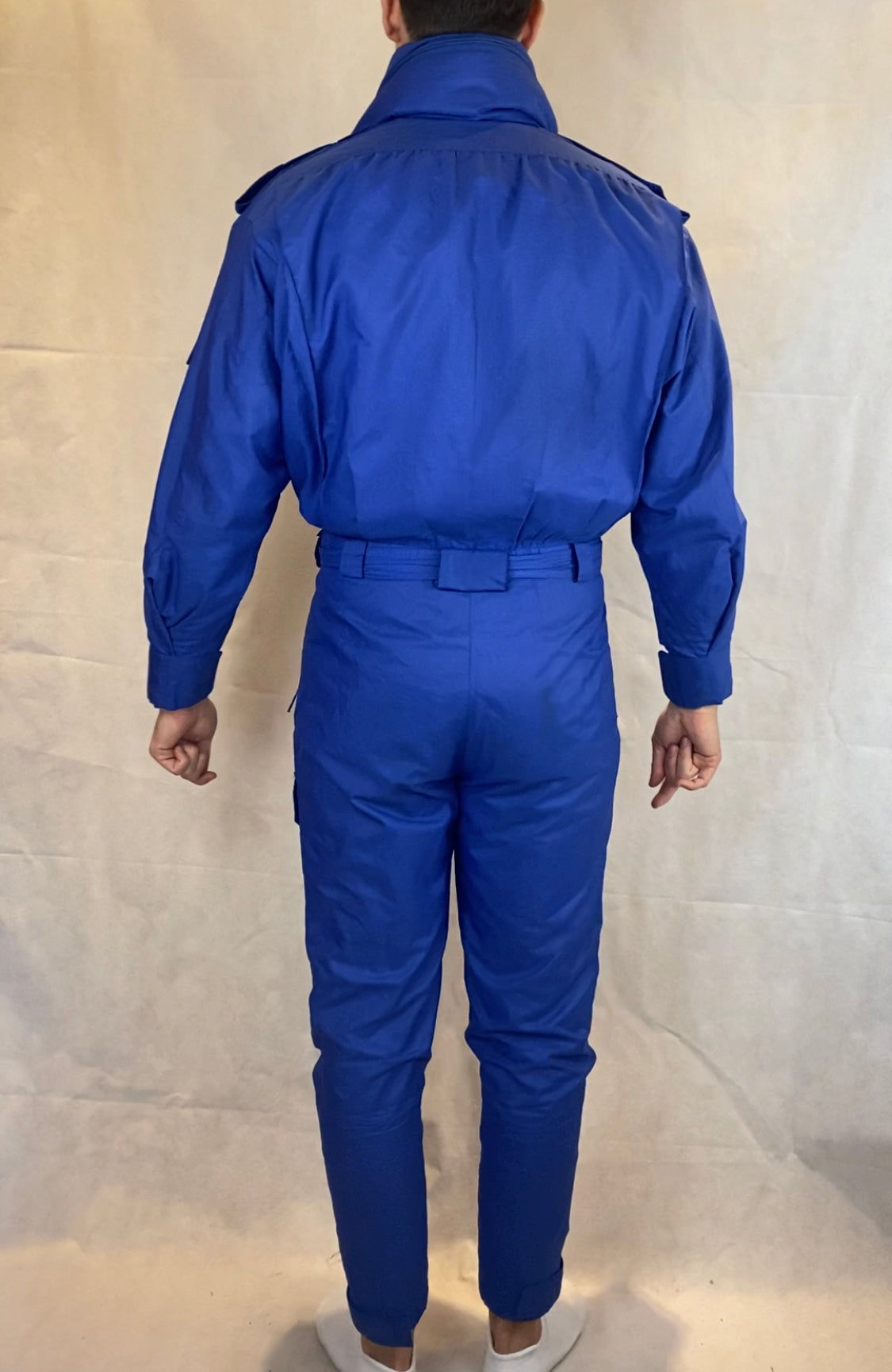 Vintage Skioverall in blau in M/L