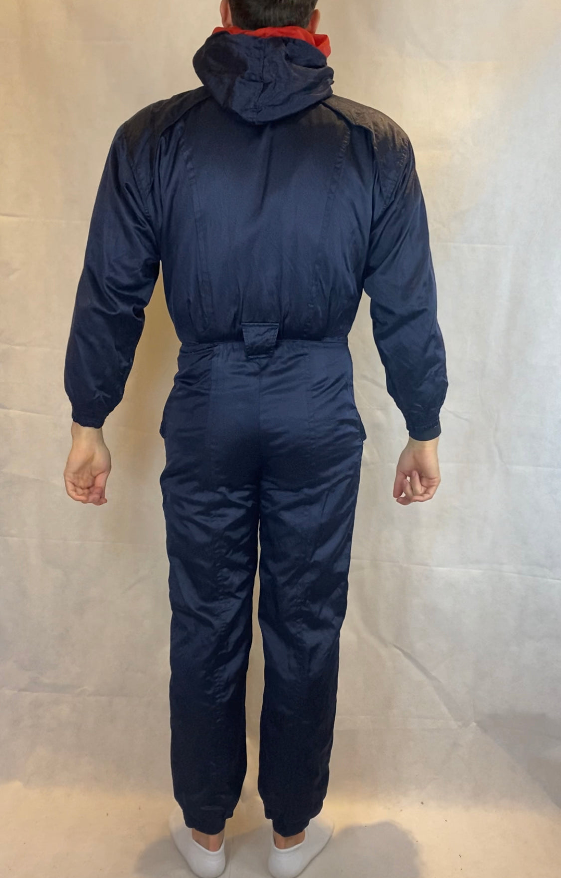 Vintage Skioverall in marineblau in M