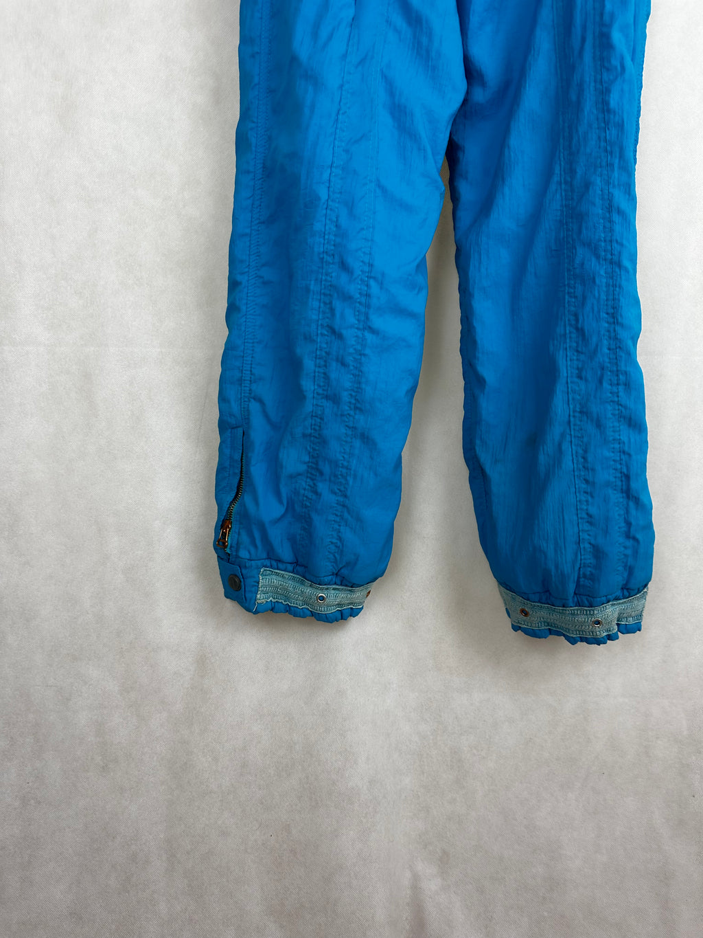 Vintage Skioverall in blau/turkis in M/L