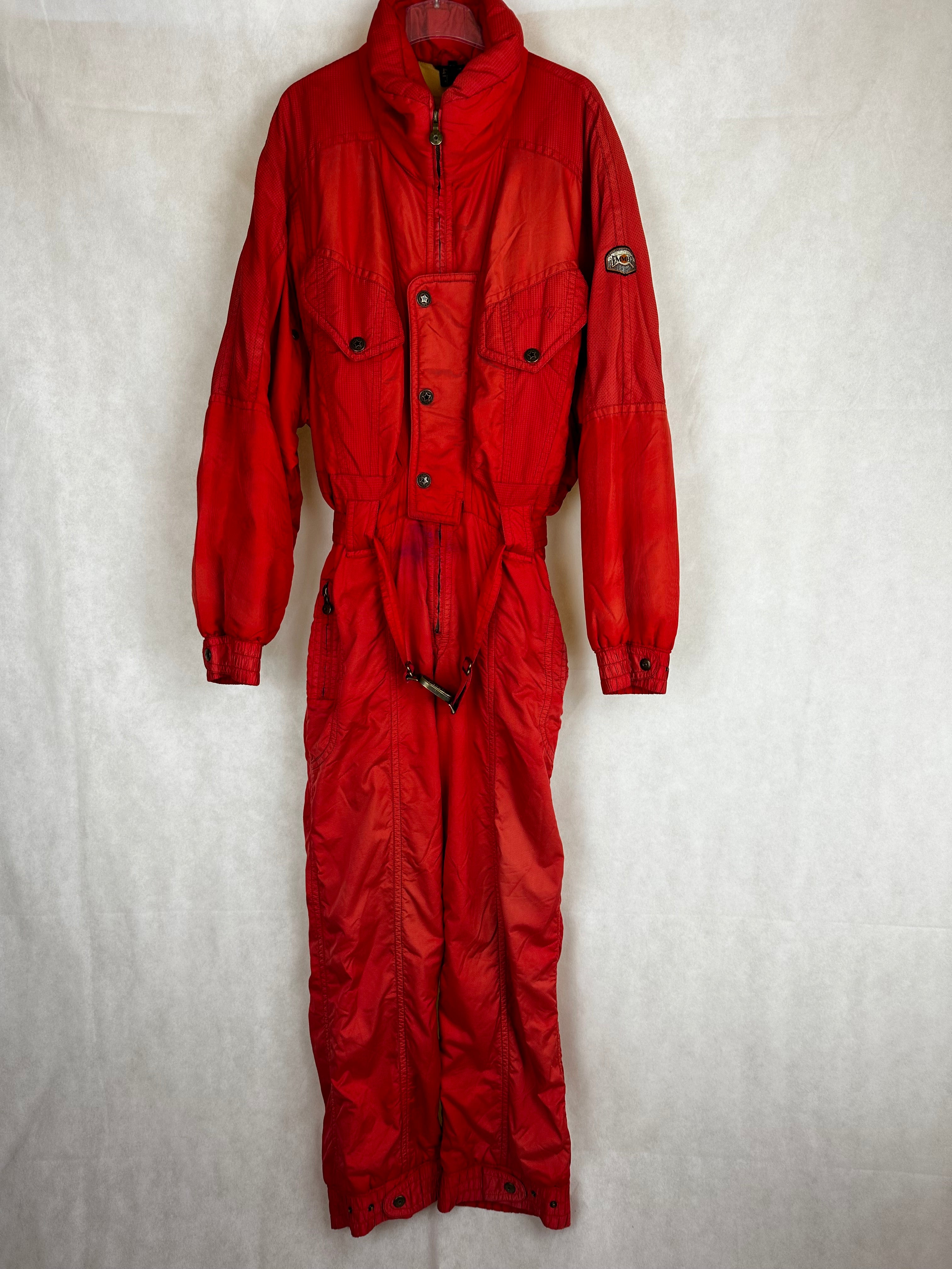 Vintage Skioverall von EMMA in Rot in L/XL