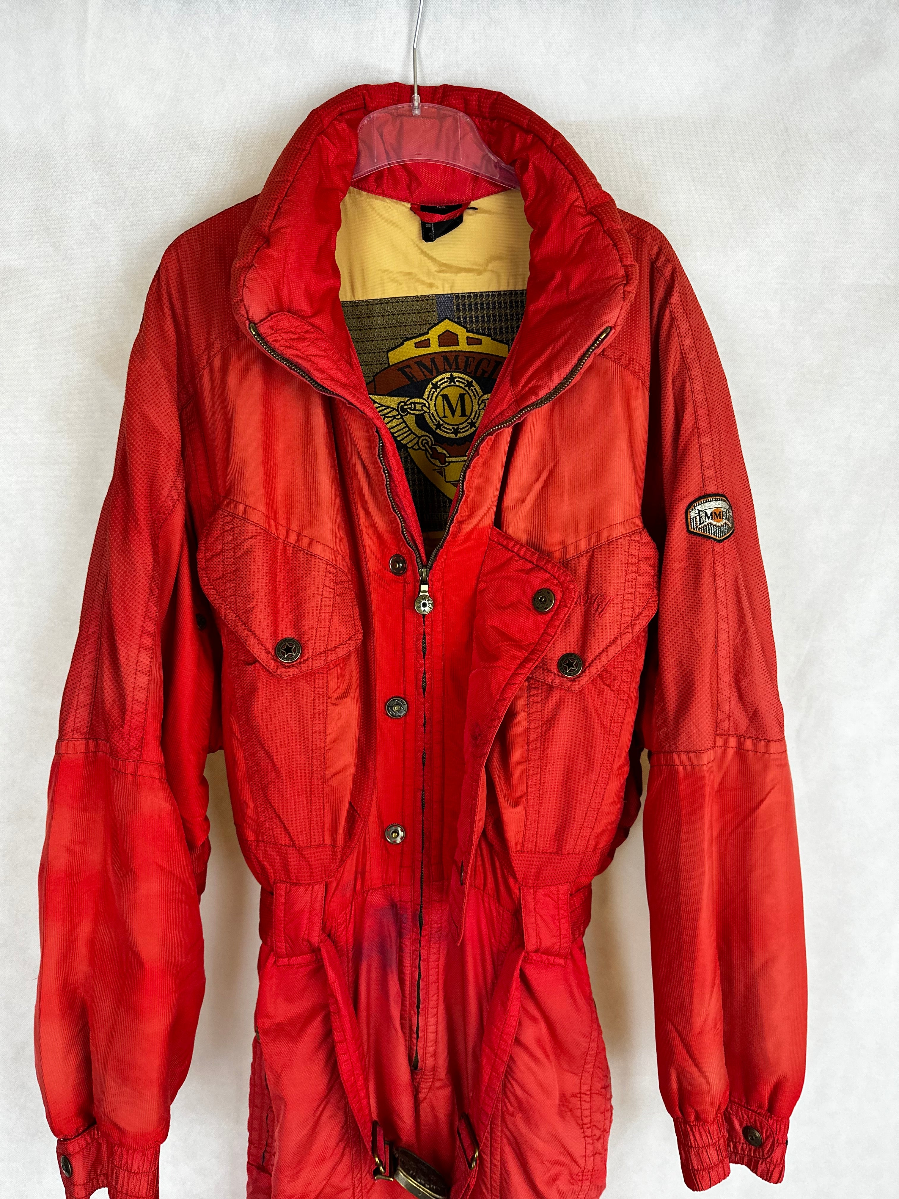 Vintage Skioverall von EMMA in Rot in L/XL