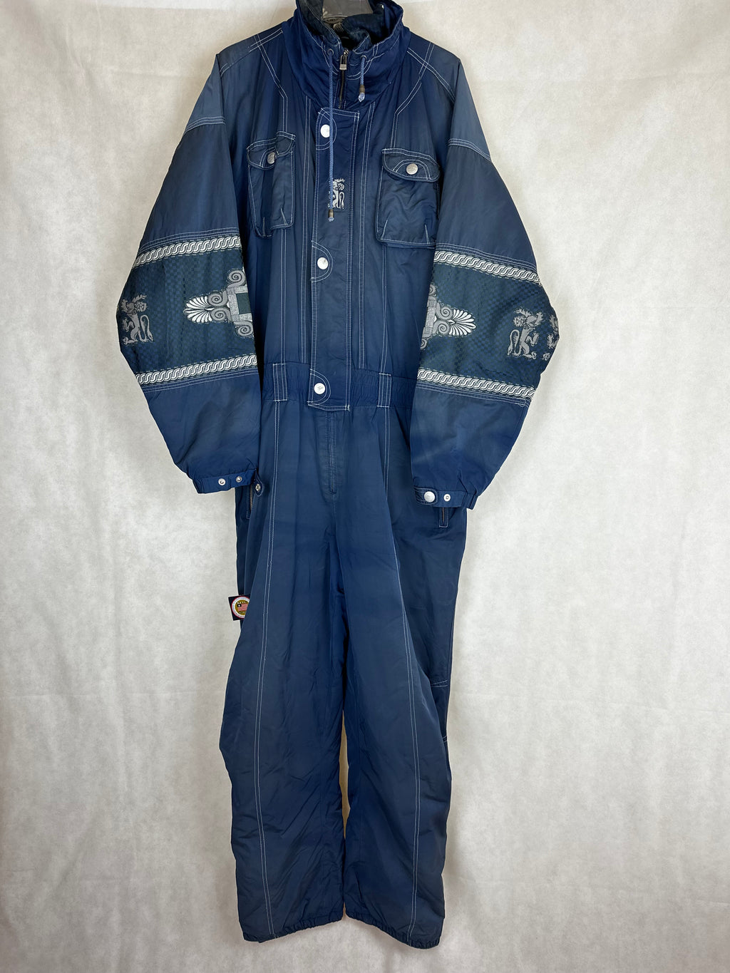 Vintage Skioverall in blau in L/XL