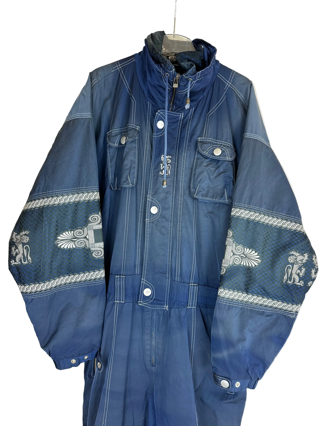 Vintage Skioverall in blau in L/XL