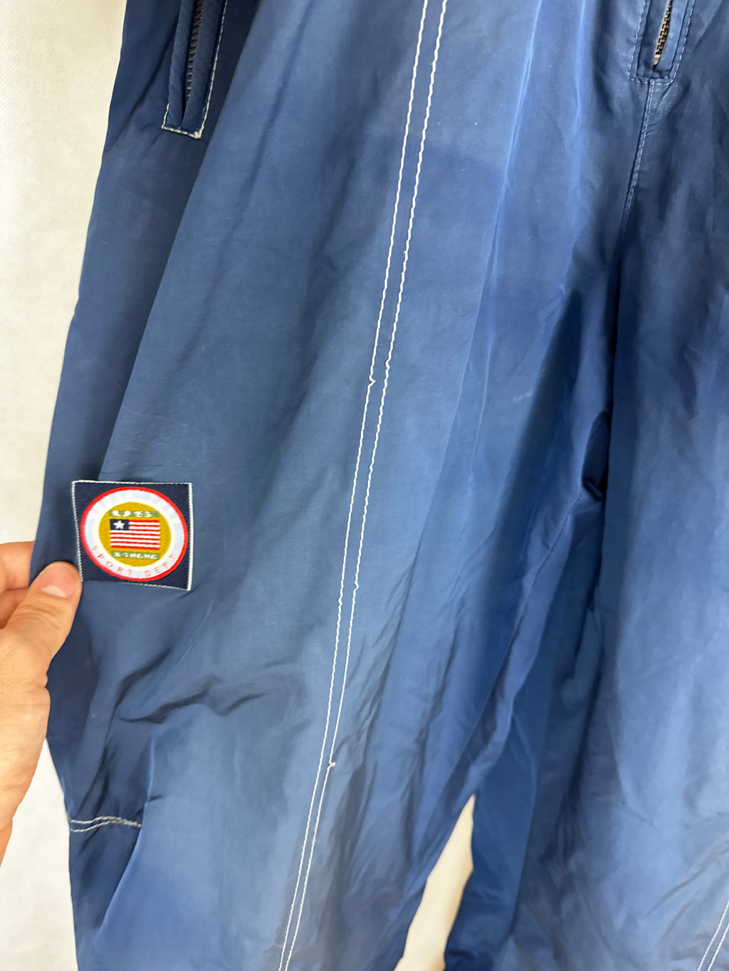 Vintage Skioverall in blau in L/XL