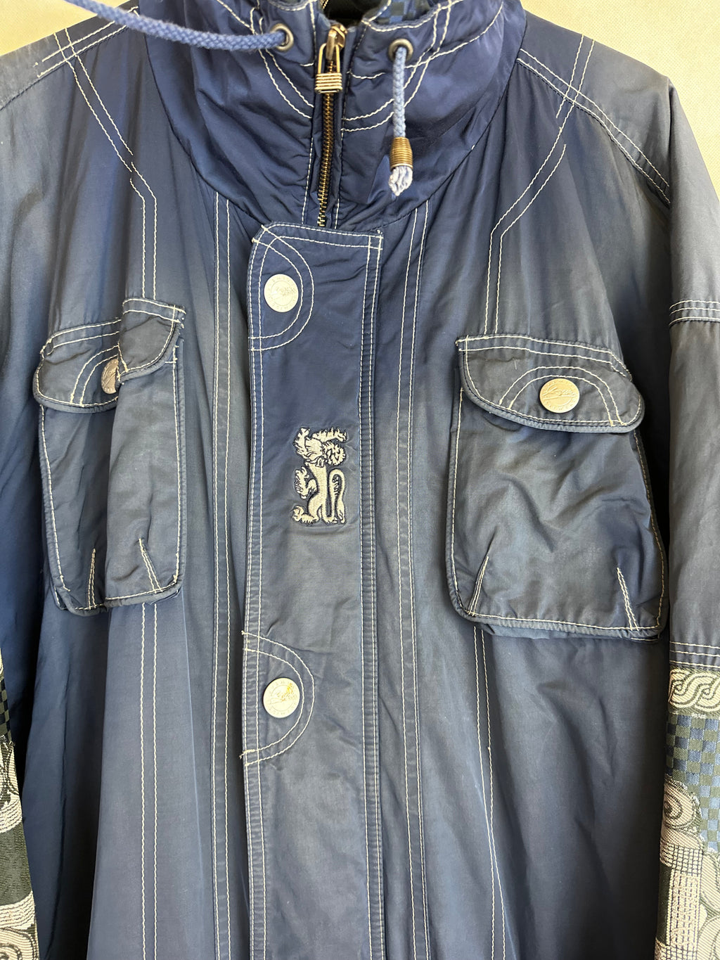 Vintage Skioverall in blau in L/XL