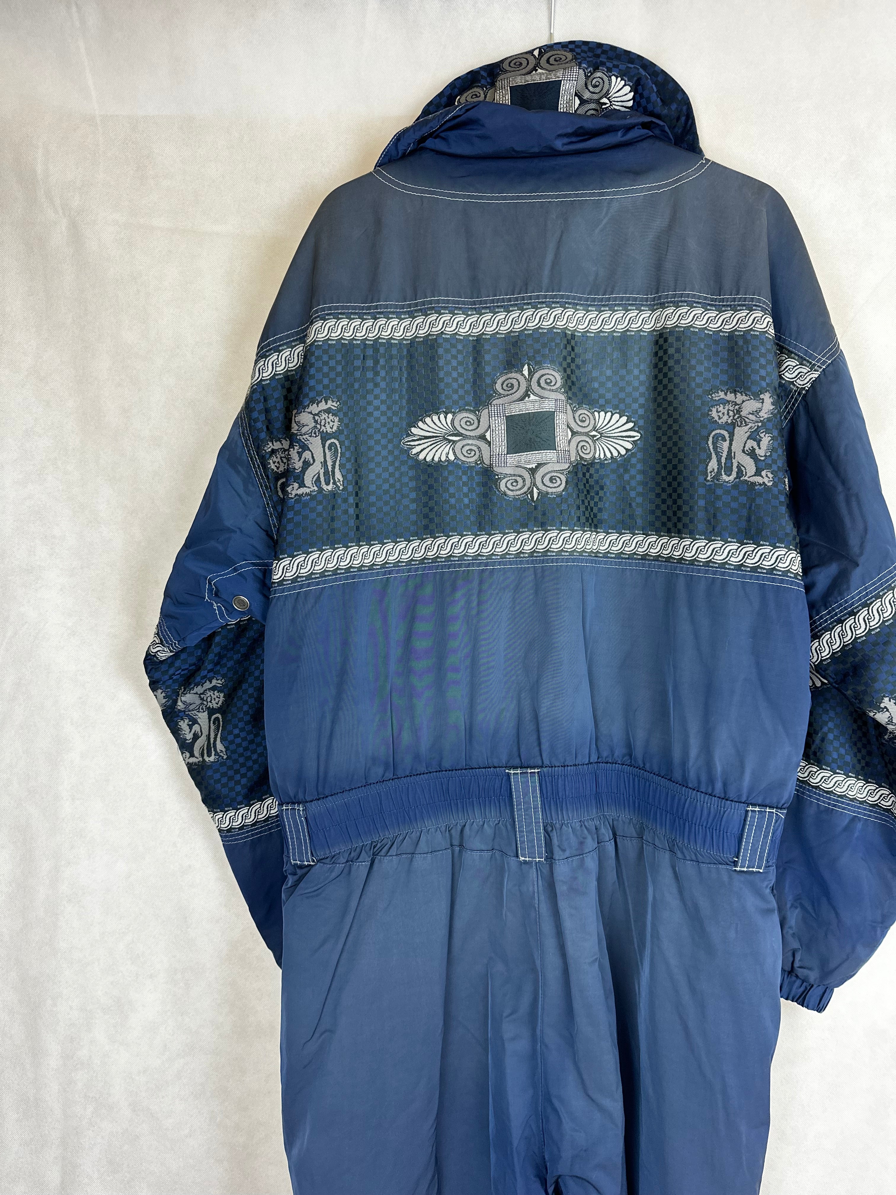 Vintage Skioverall in blau in L/XL