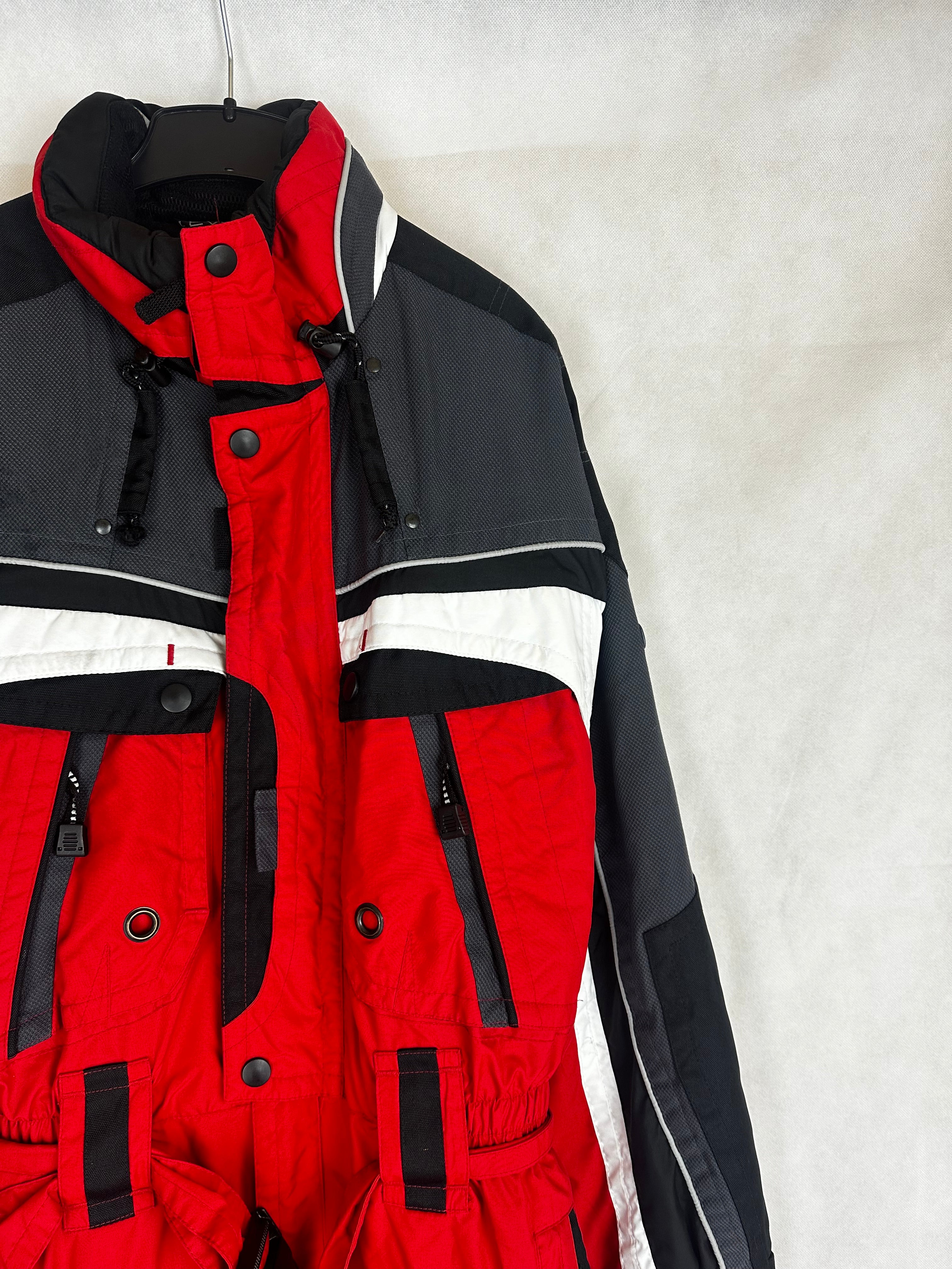 Vintage Skioverall in rot in L/XL