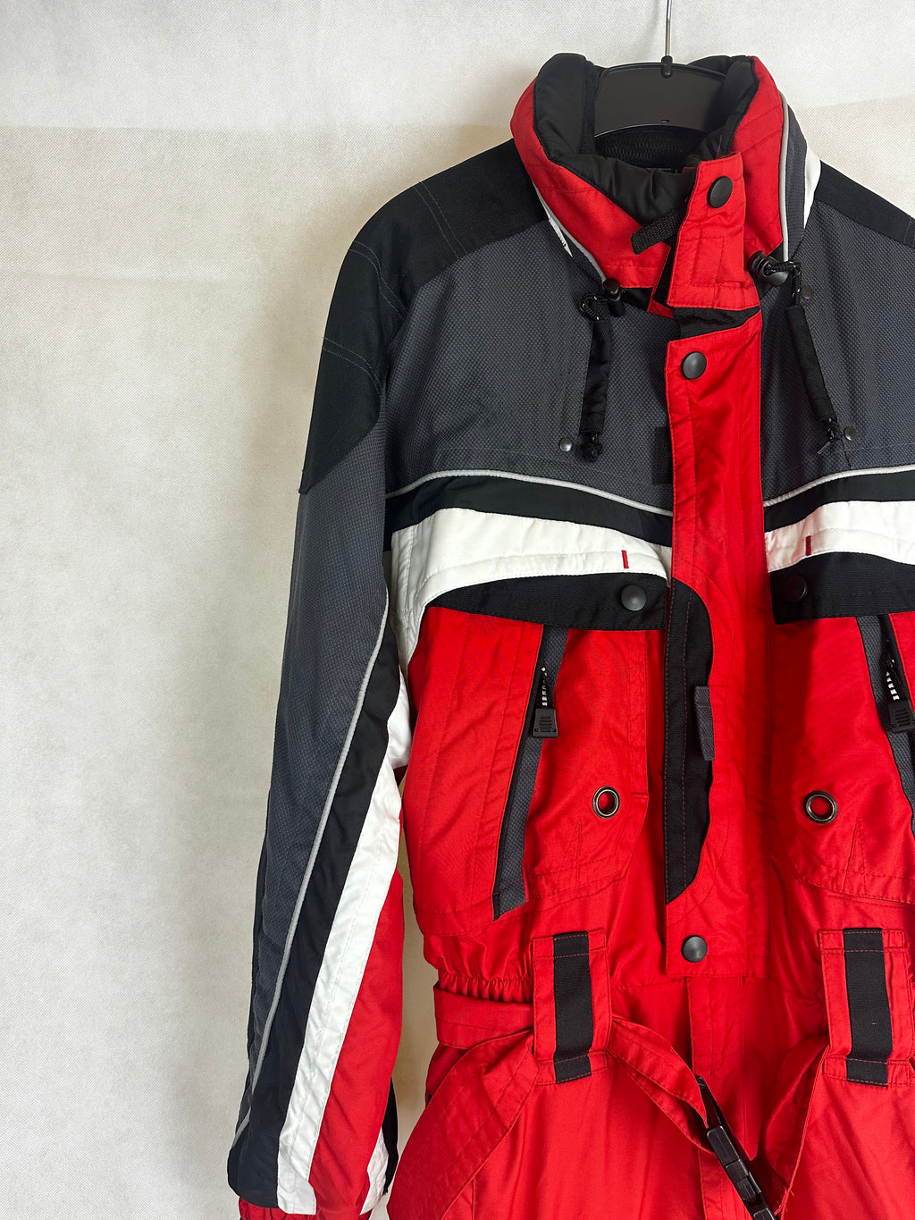 Vintage Skioverall in rot in L/XL