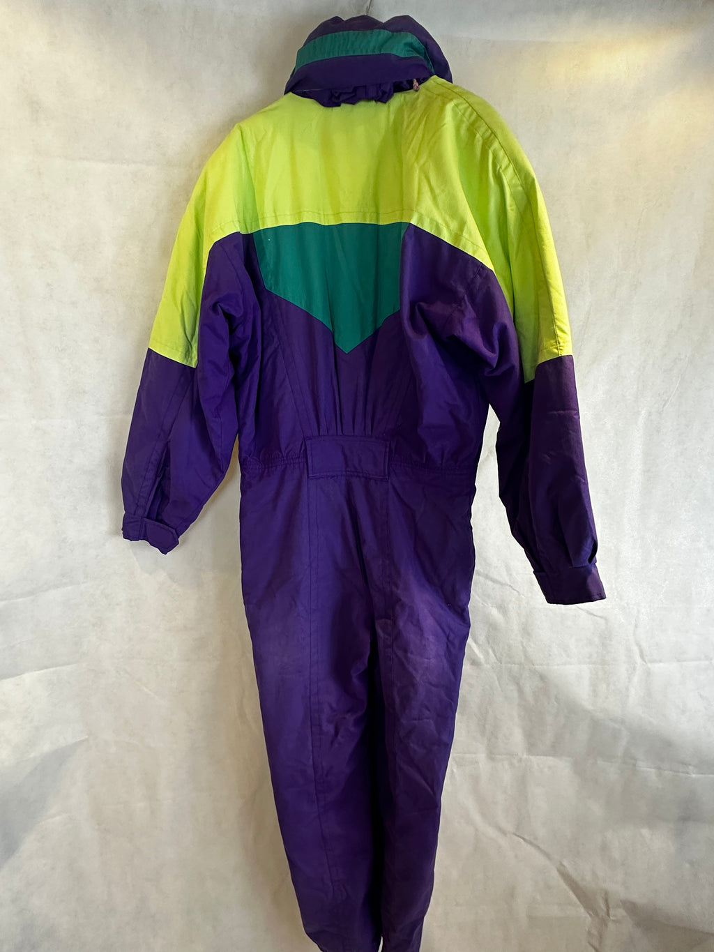 Vintage Skioverall von FILA in XL lila/grün in 48