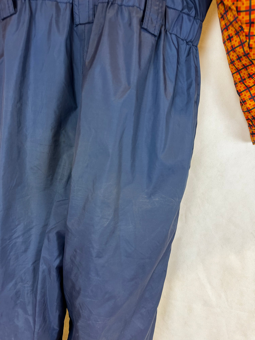 Vintage Skioverall in blau orange S/M