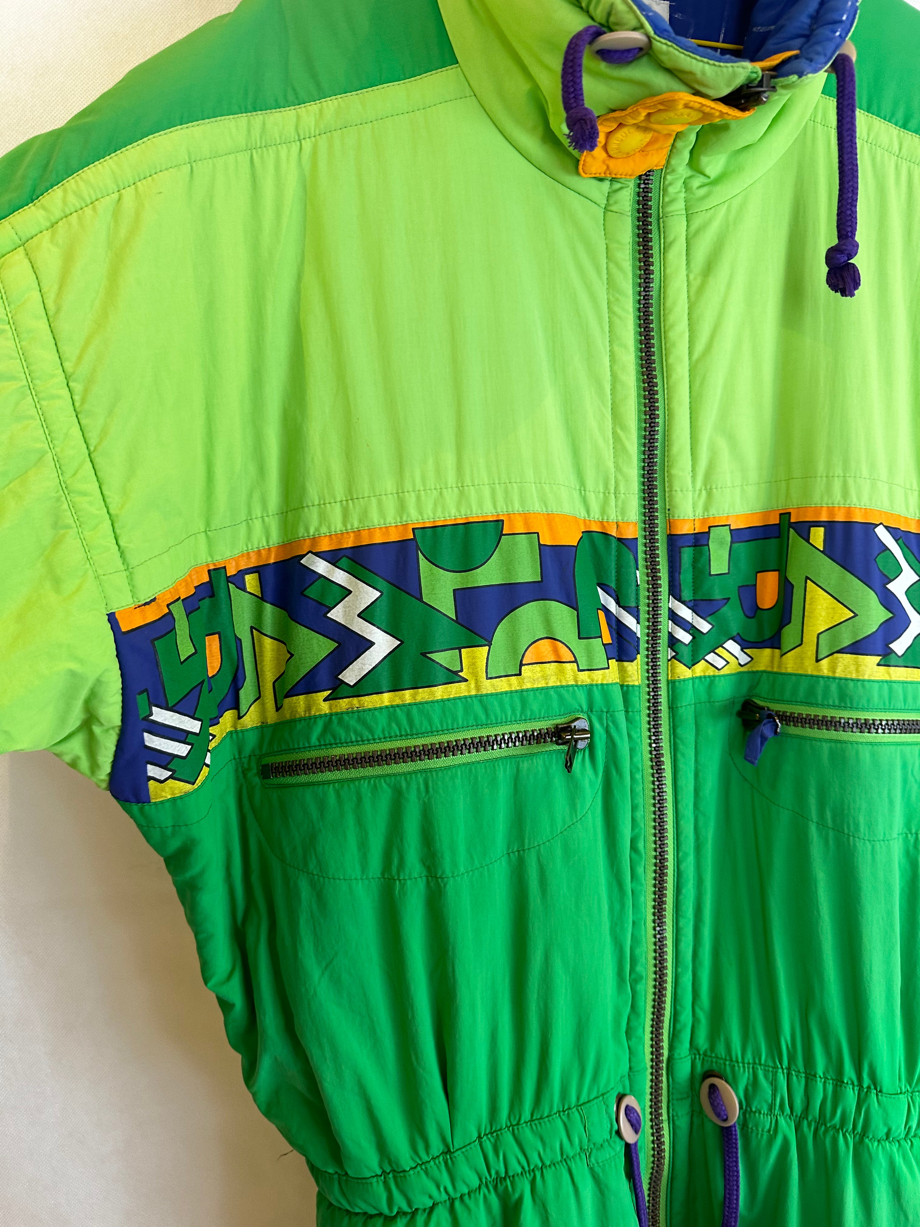 Vintage Skioveral von COLMARl in grün in L