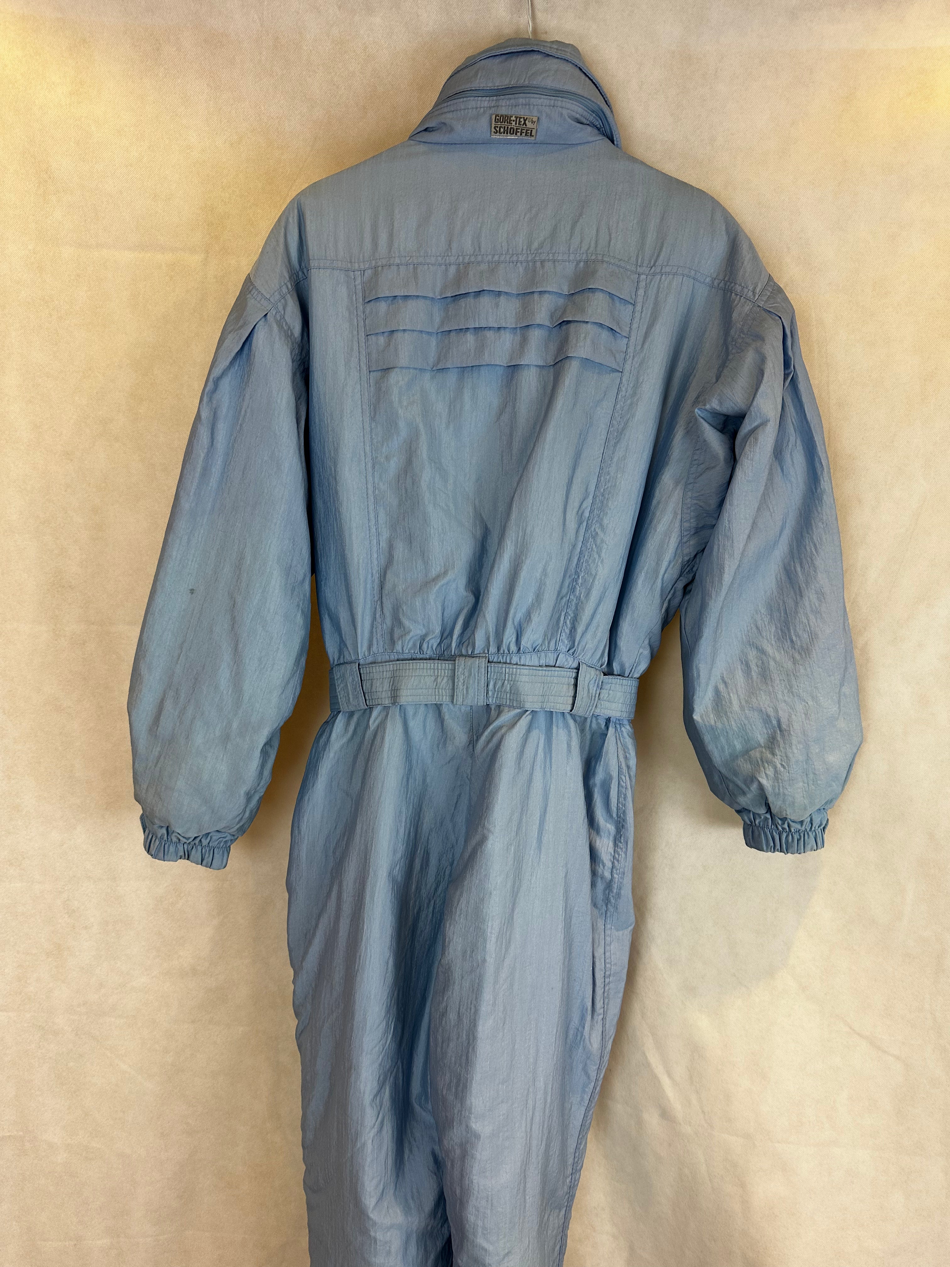 Vintage Skioverall in hellblau von Schöffel in S/M