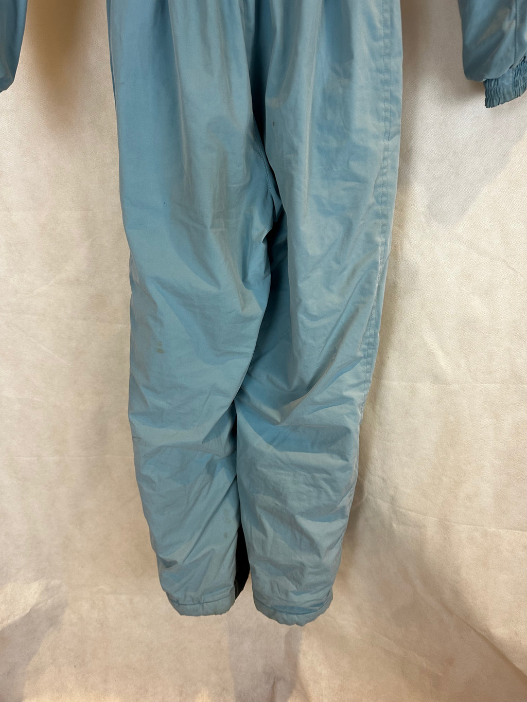 Vintage Skioverall in turkis mit Muster S/M