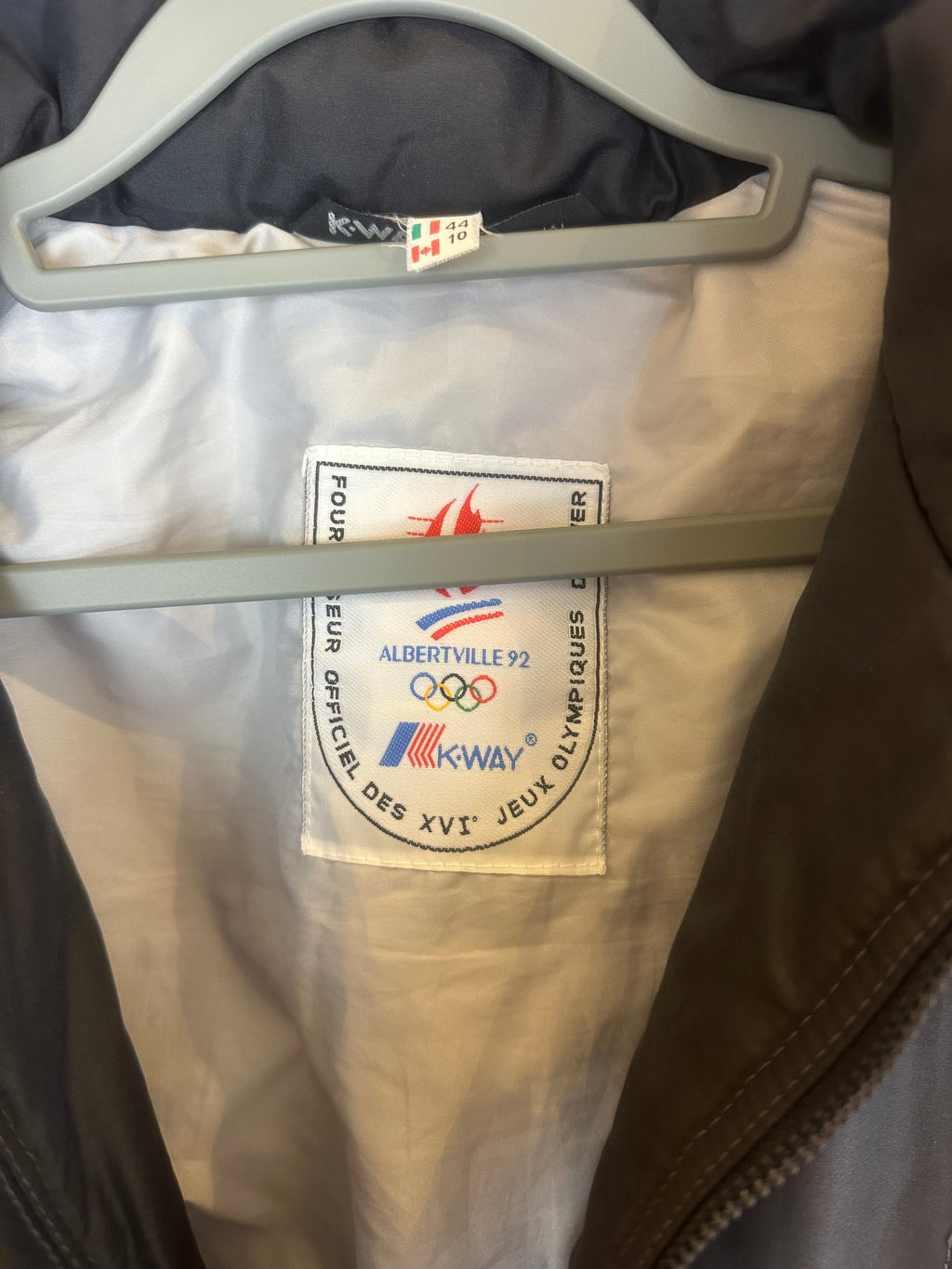 Vintage Skioverall von K-way in schwarz in M OLYMPIA 1992